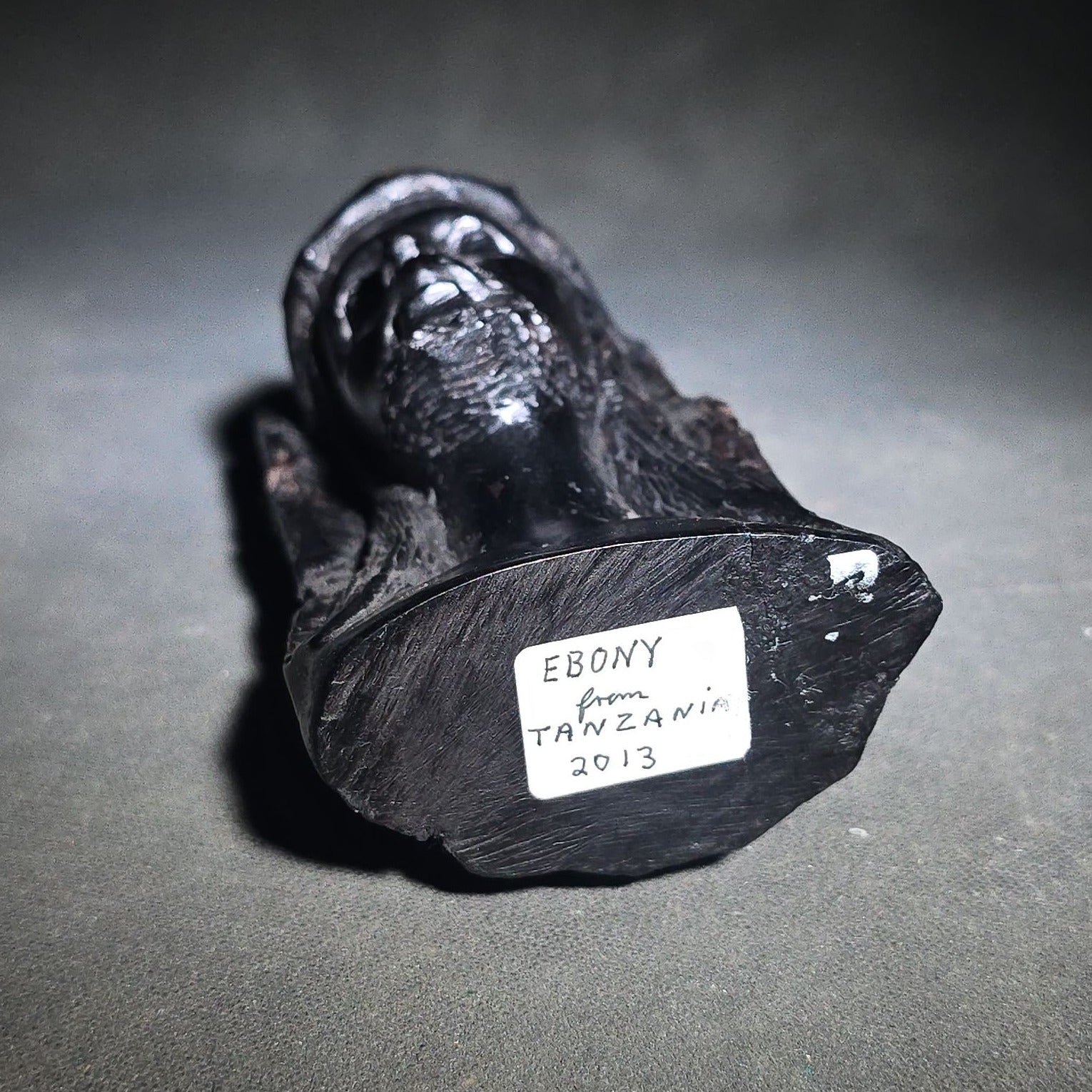 Modern Carved Ebony Bust of Christ with Crown of Thorns, from Tanzania, 2013