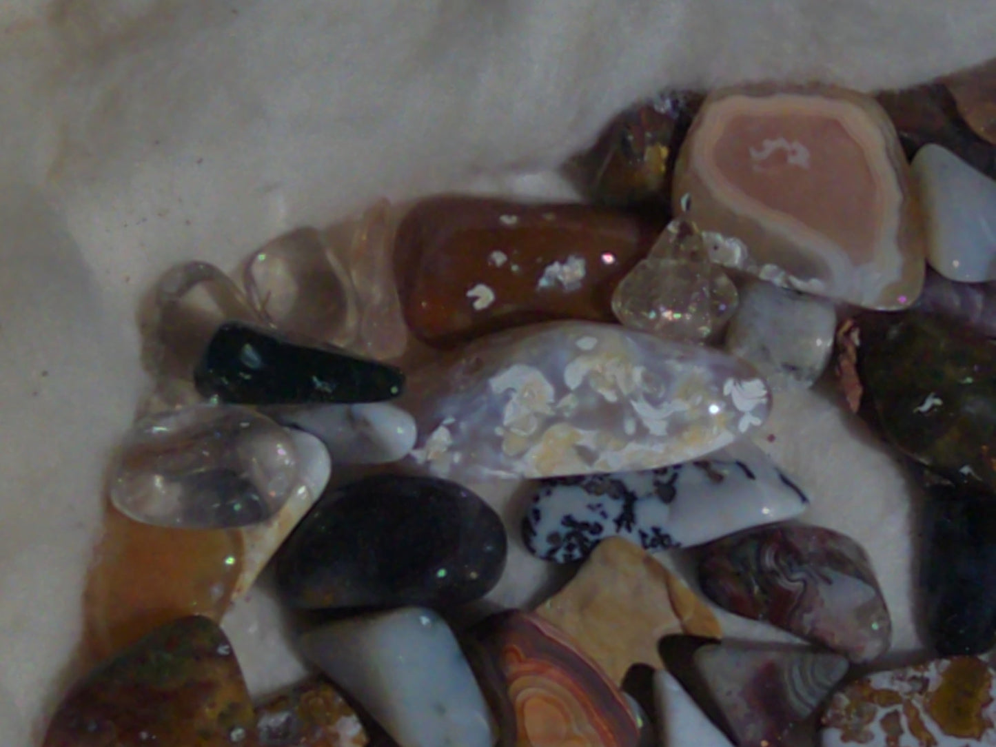 Grouping of Polished Stones and Mineral Specimens