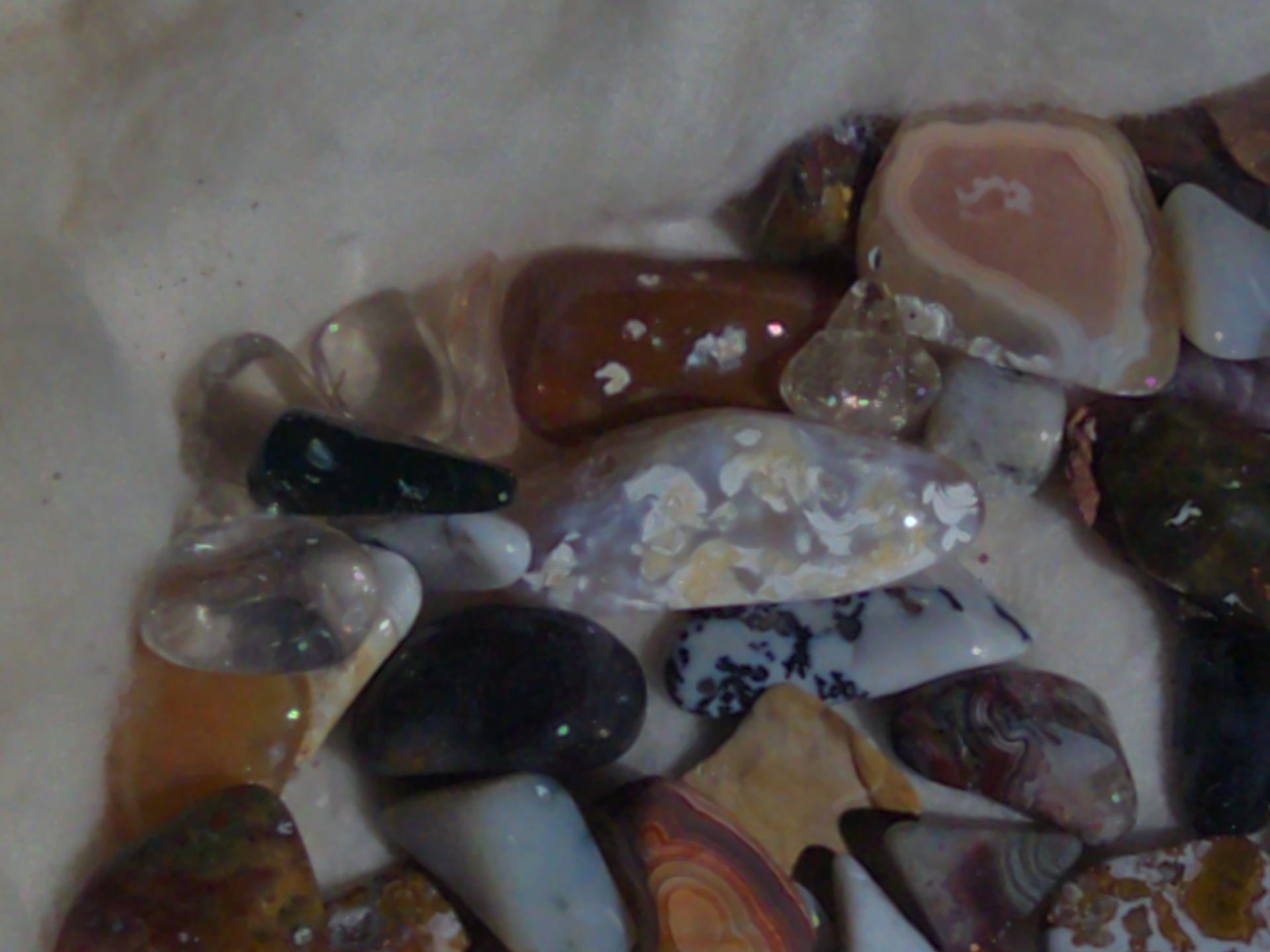 Grouping of Polished Stones and Mineral Specimens