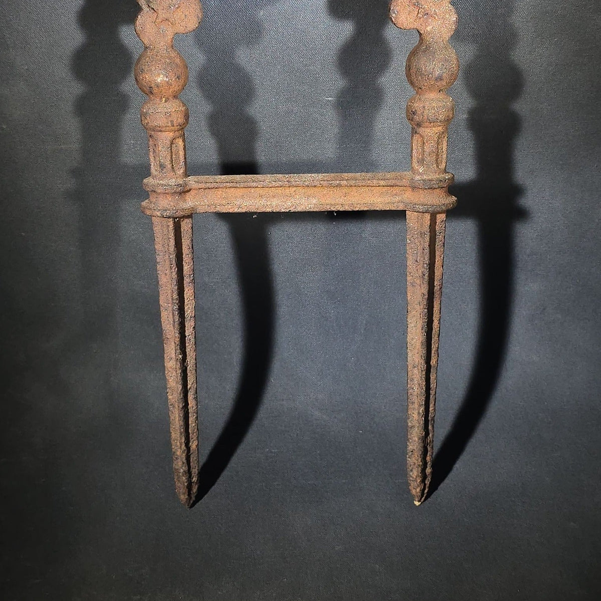 Antique Cast Iron Grand Army of the Republic G.A.R. Five-Pointed Star Grave Marker and Flag Holder with "1861-1866" Civil War Date Range