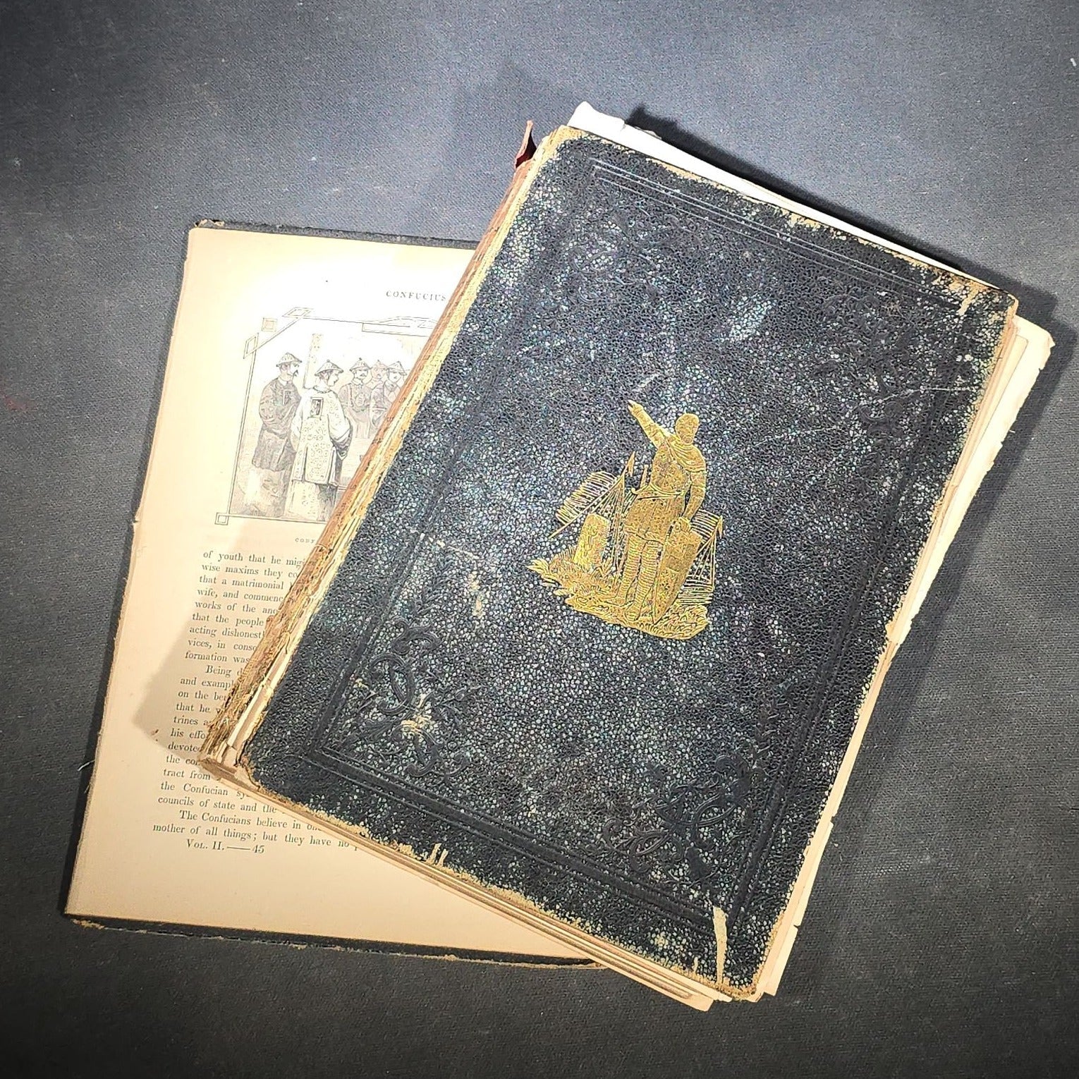 Grouping of Four Antique and Vintage Books including "The Royalty of Friendship" Inscribed to Actor William Gillette at the Garrick Theatre, New York City, 1906, "Captains Courageous" by Rudyard Kipling, and "Spinifex Walkabout"