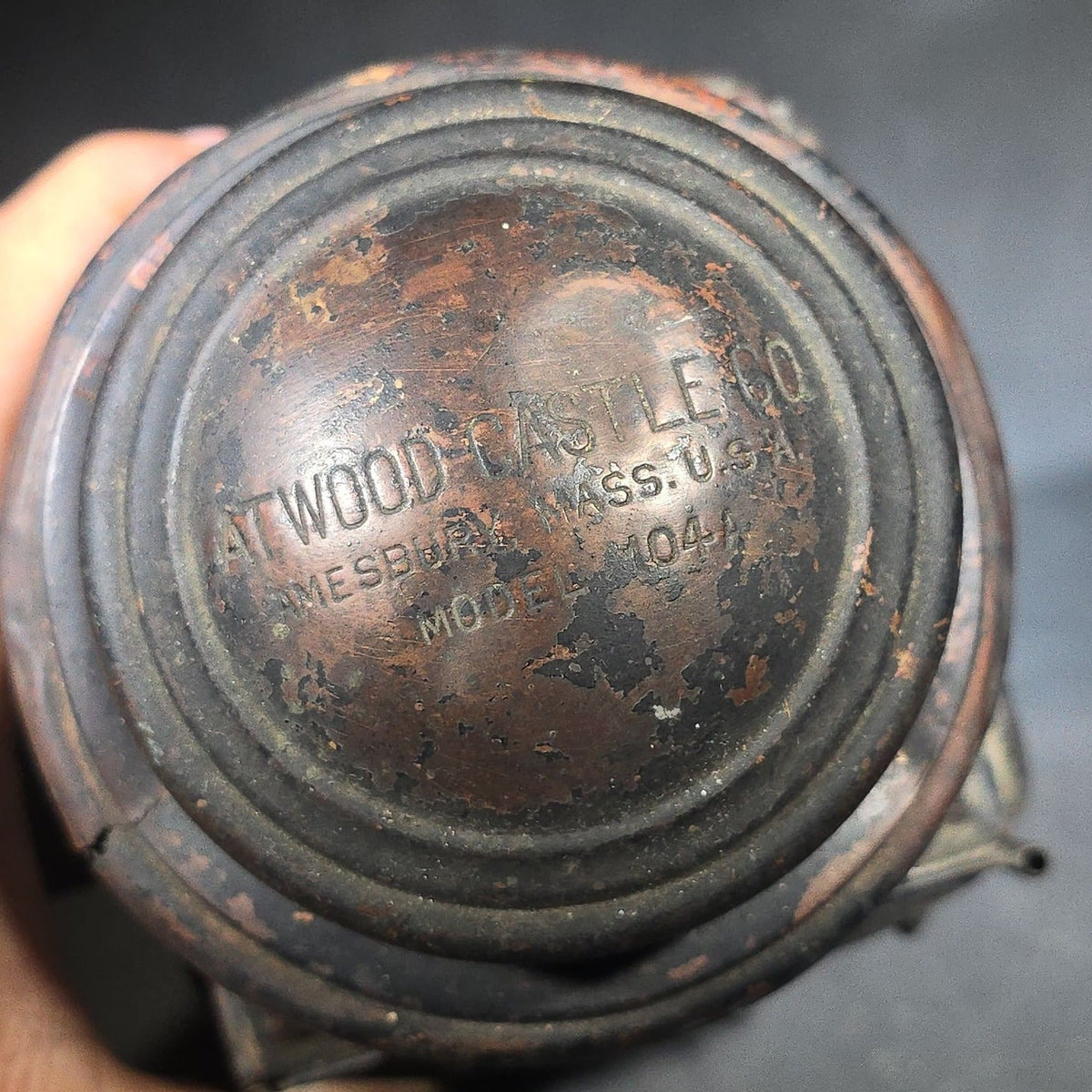 Antique Carriage Lamp Model 104, Manufactured by Atwood Castle Co., Amesbury, Massachusetts, U.S.A.