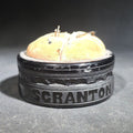 Lot 121 - Antique Anthracite Coal Souvenir Pin Cushion Marked "Scranton" Pennsylvania, 2-3/4" W