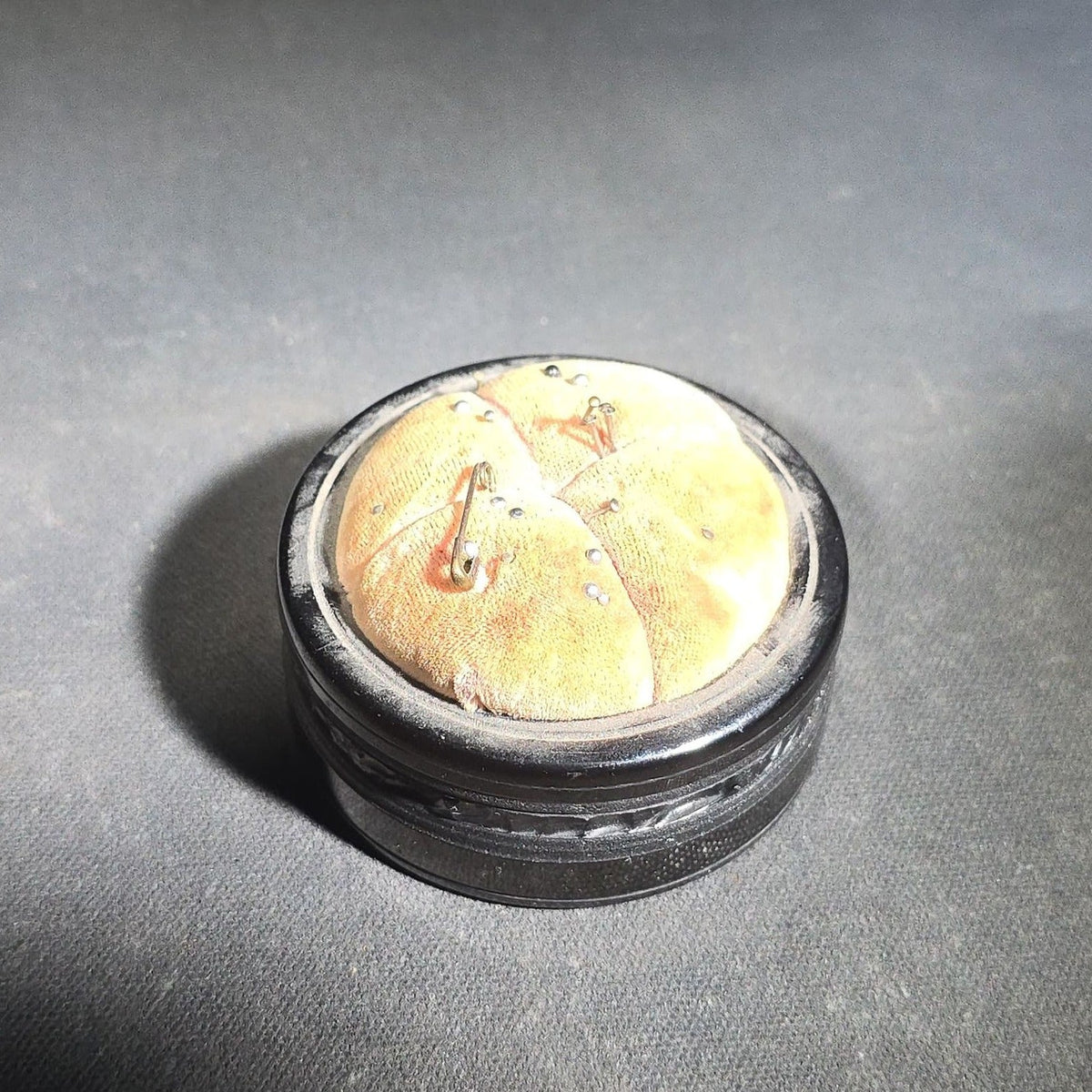 Antique Anthracite Coal Souvenir Pin Cushion Marked "Scranton" Pennsylvania