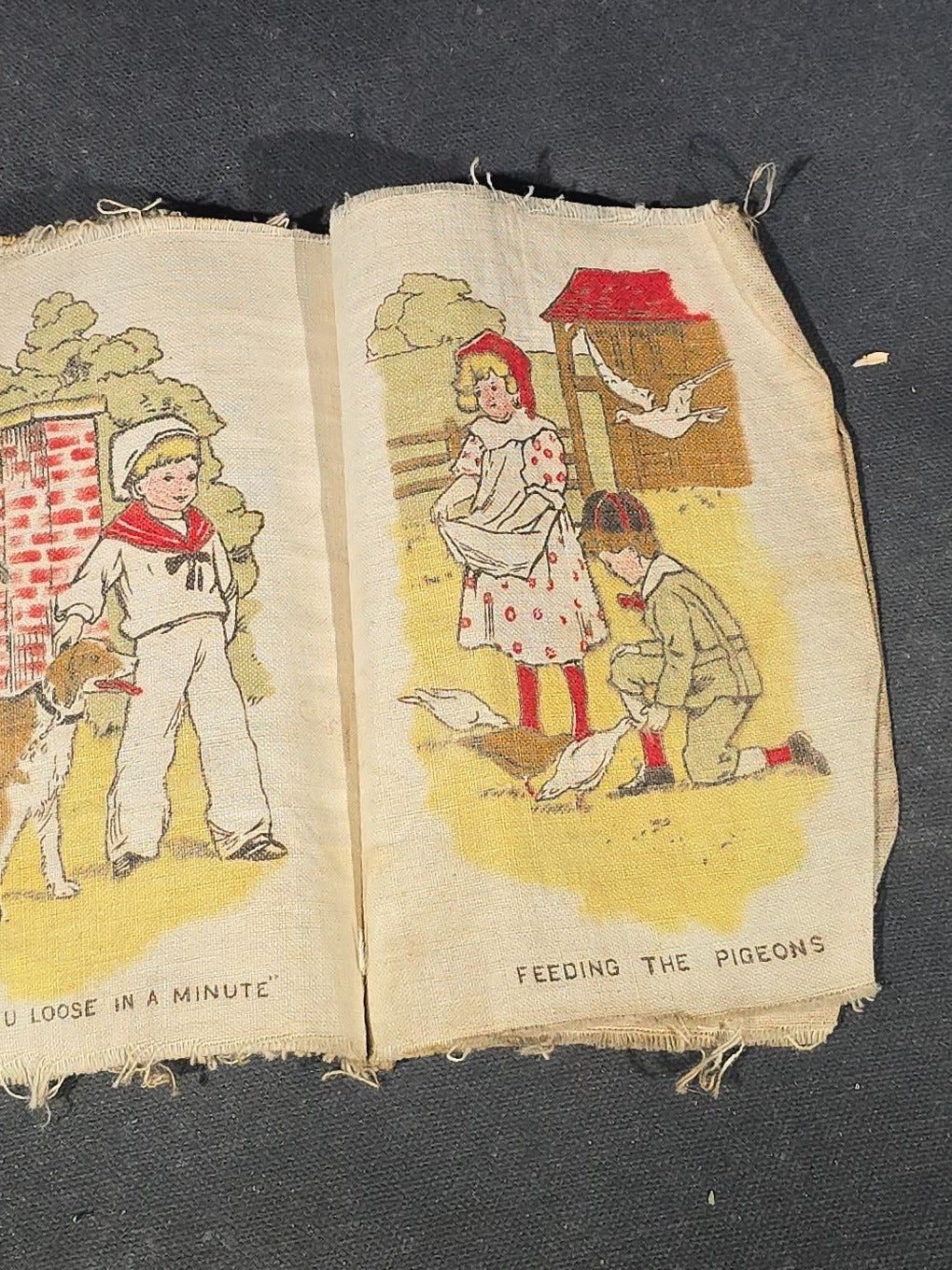Grouping of Antique Craft Grade Illustrated Children's Books including "The Christmas Basket" by Mrs. Martha J. Lamb (1882), "Santa Claus & His Works" by McLoughlin Bros., "The Night Before Christmas," and Dean's Rag Book "Pets"