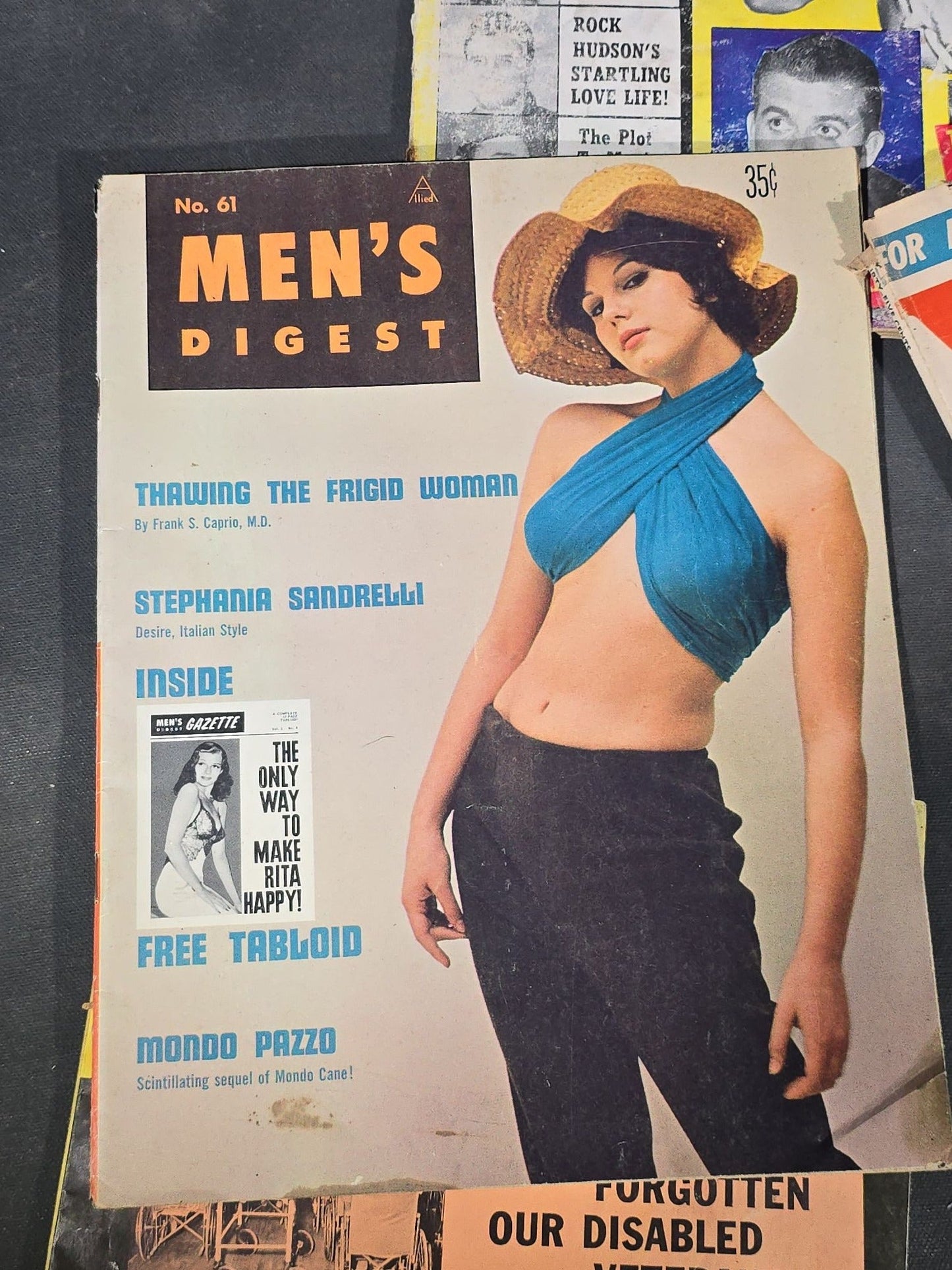 Grouping of Five Vintage Men's Magazines including "Wild" For Men First Edition by Ace, "Exposed by Blast," "Expose" For Men, "Men's Digest" No. 61, and "Caper"