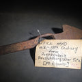 Lot 083 - Antique Iron Pick Head with Collector's Tag Noting Mid-18th Century, from Pennsylvania Revolutionary War Site, Fort Ligonier, 11-1/4" L