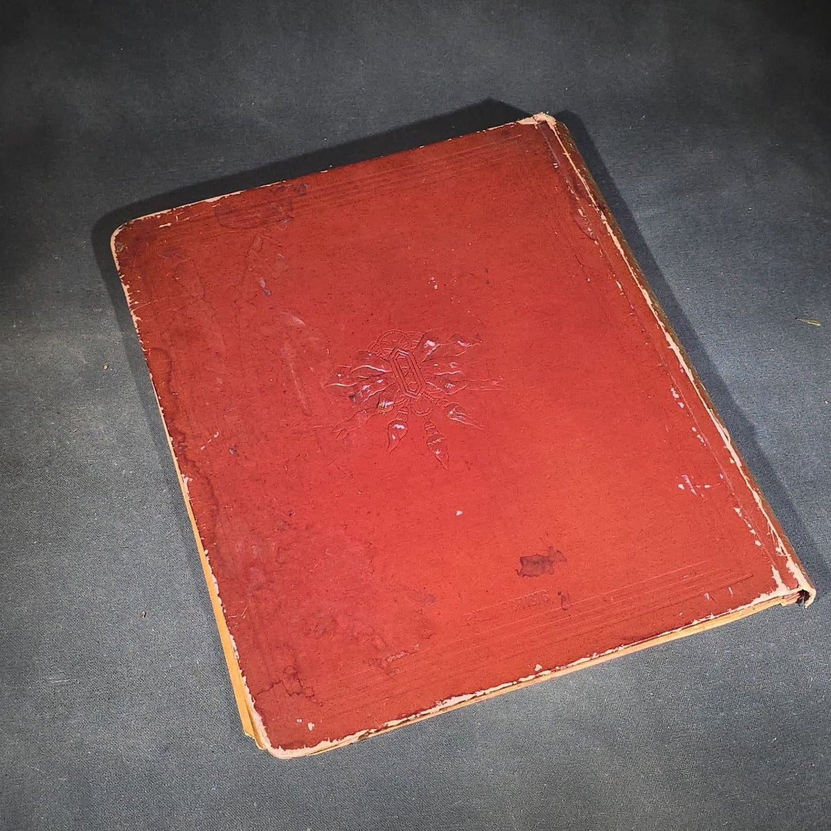 Antique Victorian Scrapbook with Die-Cut Scraps, Wrightline Reverse Twist Poultry Netting Advertising, and Cigar Box Labels Including Red Tips, Crane's Imported, White Orchid, Royal Banner, and Manila Stubs