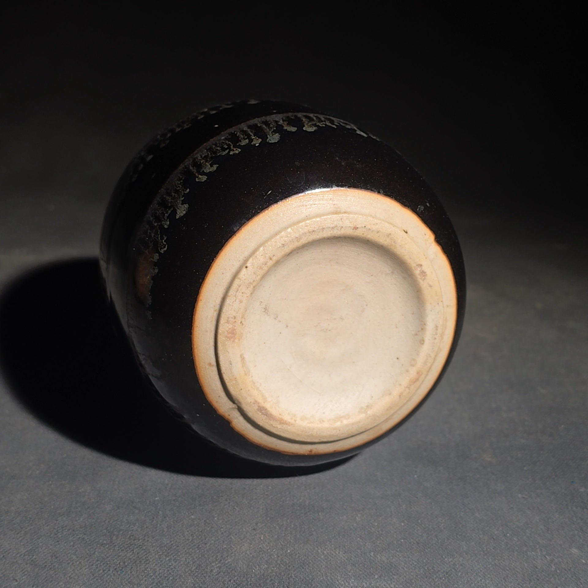 Trio of Vintage Pottery Vessels including Mata Ortiz Olla Signed Miguel Lopez, Black Ovoid Vase with White Drip Bands, and Mesoamerican-Style Reproduction Vessel