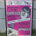 Lot 197 - Vintage Framed "Dracula: Prince of Darkness" And "The Plague of the Zombies" Double Feature Movie Poster, 1966, Hammer Films, 28" W x 41" H