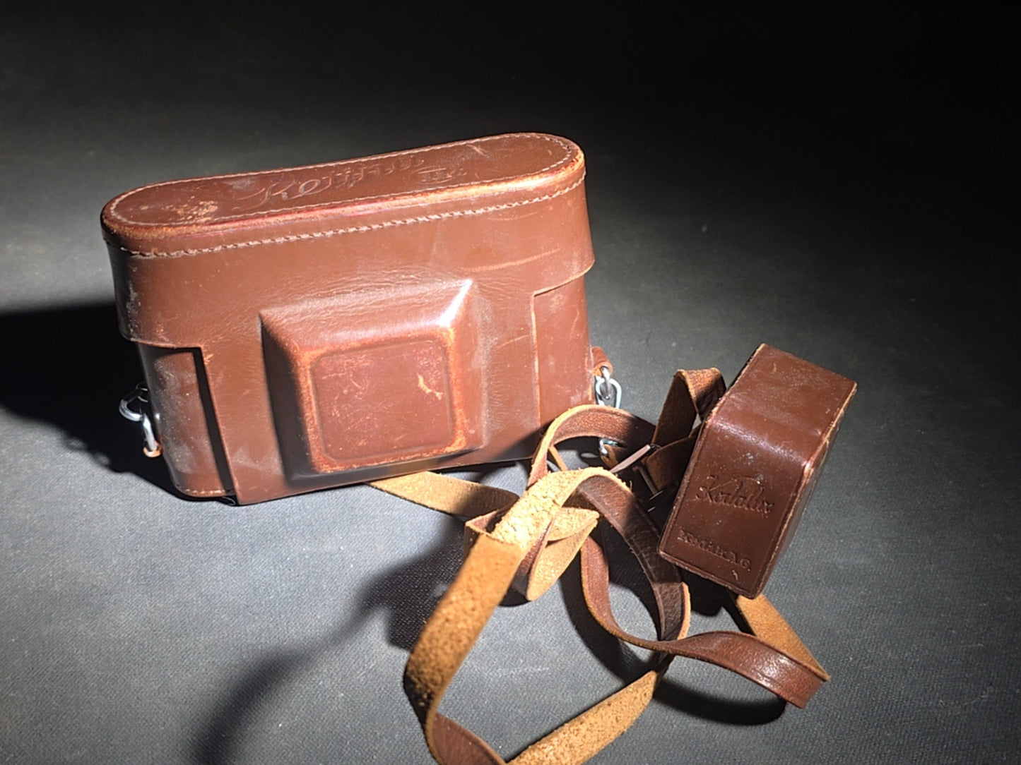 Vintage Kodak Retina 35mm Folding Camera with Schneider-Kreuznach Retina-Xenon f:2/50mm Lens in Synchro-Compur Shutter and Leather Case, Made in Germany