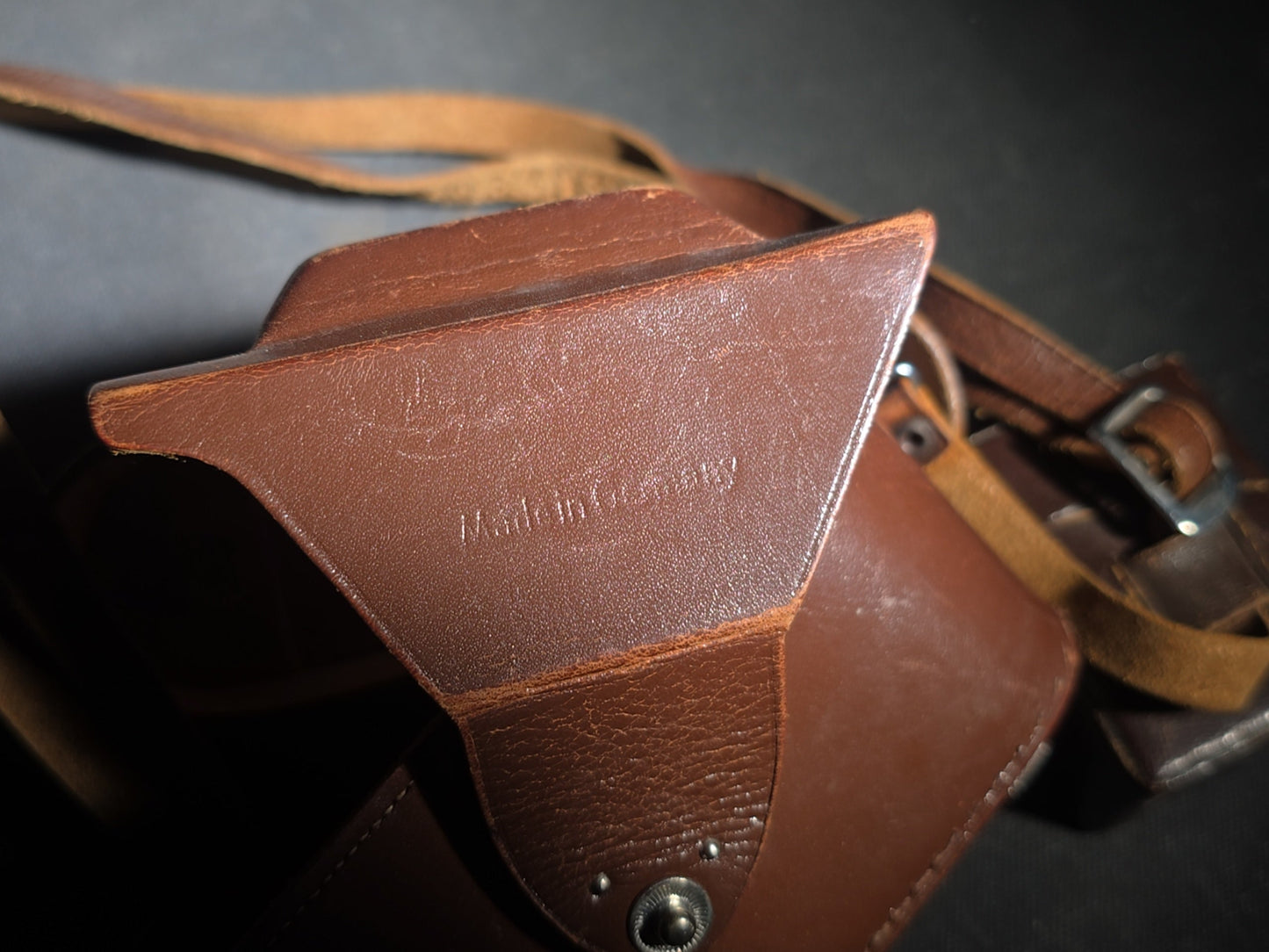Vintage Kodak Retina 35mm Folding Camera with Schneider-Kreuznach Retina-Xenon f:2/50mm Lens in Synchro-Compur Shutter and Leather Case, Made in Germany