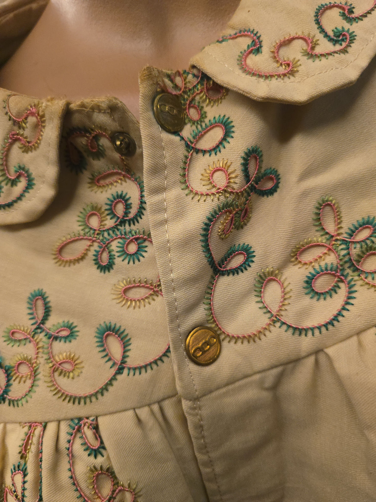 Antique I.O.O.F. Odd Fellows "Assistant Priest" Embroidered Ceremonial Robe, Manufactured by Ward & Stilson, New London, Ohio