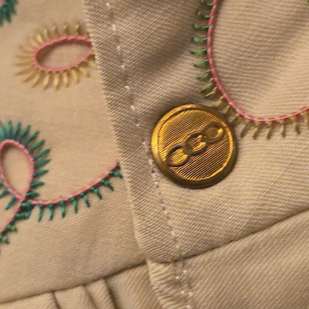 Antique I.O.O.F. Odd Fellows "Assistant Priest" Embroidered Ceremonial Robe, Manufactured by Ward & Stilson, New London, Ohio