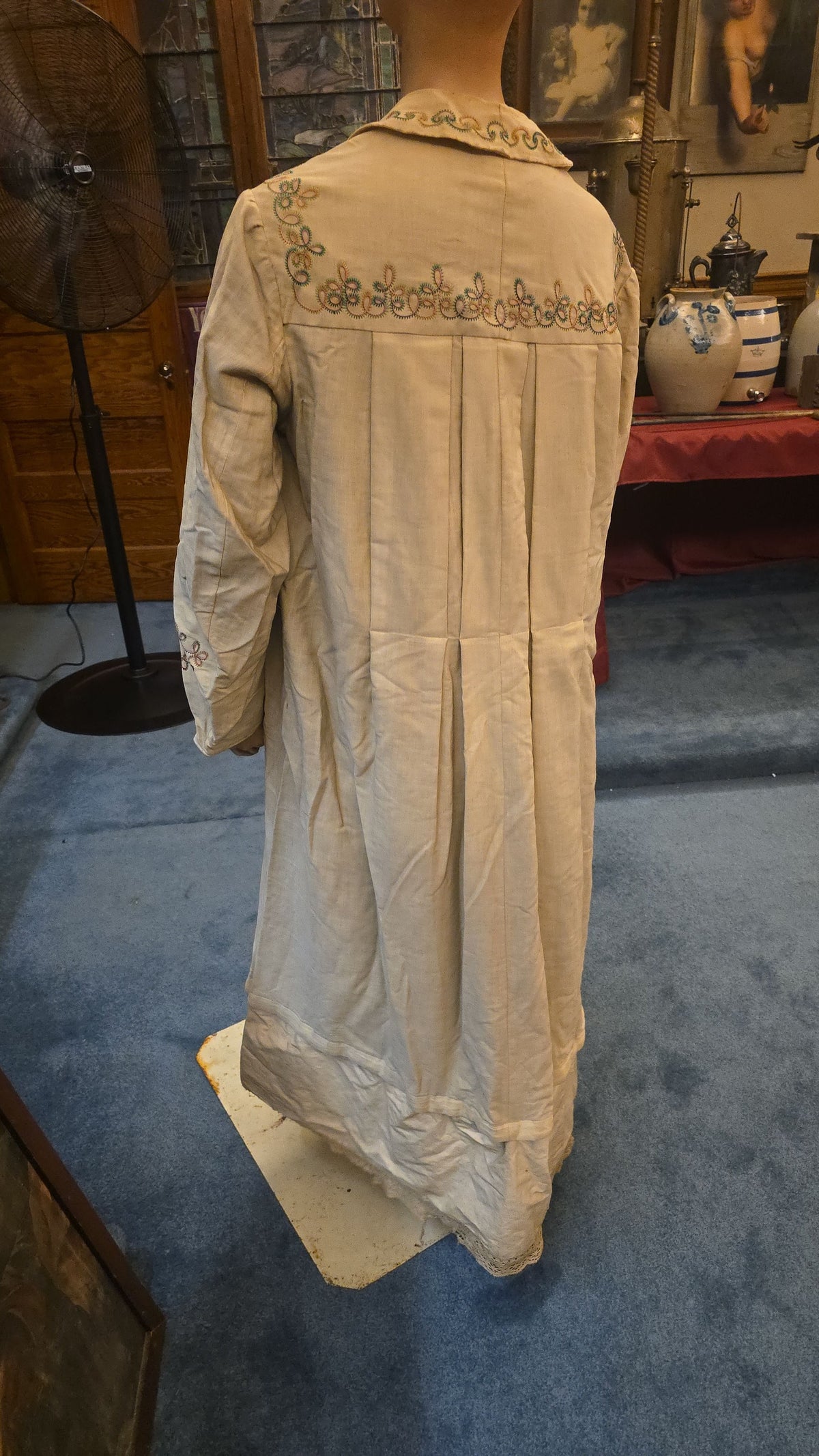 Antique I.O.O.F. Odd Fellows "Assistant Priest" Embroidered Ceremonial Robe, Manufactured by Ward & Stilson, New London, Ohio