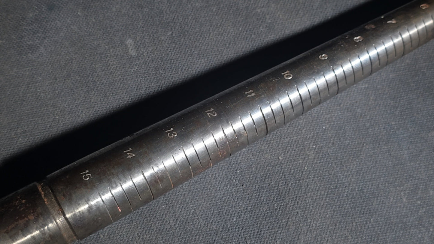 Vintage Steel Ring Mandrel Sizing Tool, Marked GFC/U.S.A.