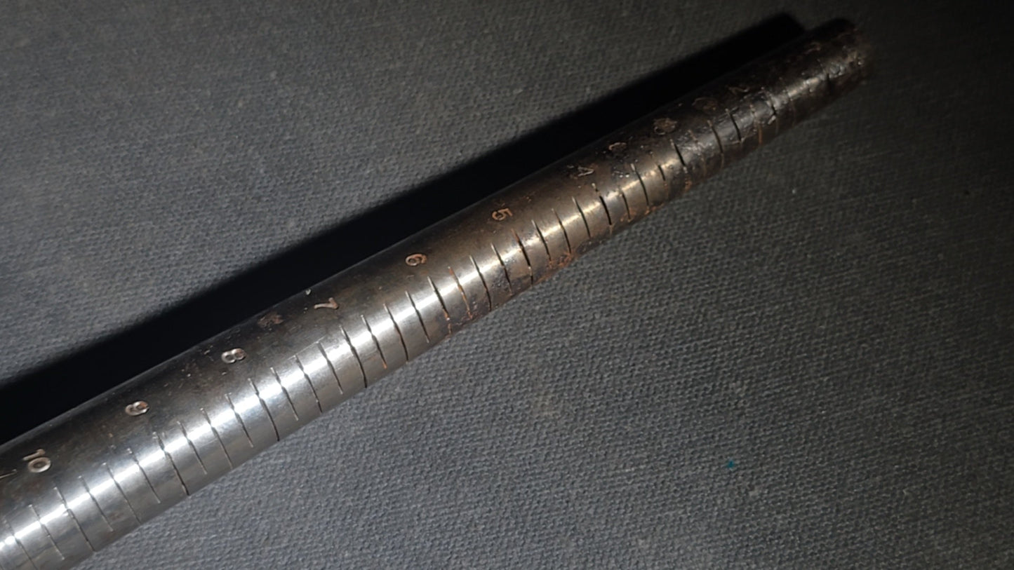 Vintage Steel Ring Mandrel Sizing Tool, Marked GFC/U.S.A.