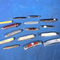 Lot 181 - Grouping of 15 Vintage Folding Pocket Knives in Assorted Styles and Handle Materials