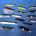 Lot 182 - Grouping of 15 Antique and Vintage Folding Pocket Knives in Assorted Styles and Handle Materials