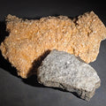Lot 179 - Pair of Mineral Specimens Including Dolomite from Joplin, Missouri and Natrolite from Weehawken Tunnel, New Jersey