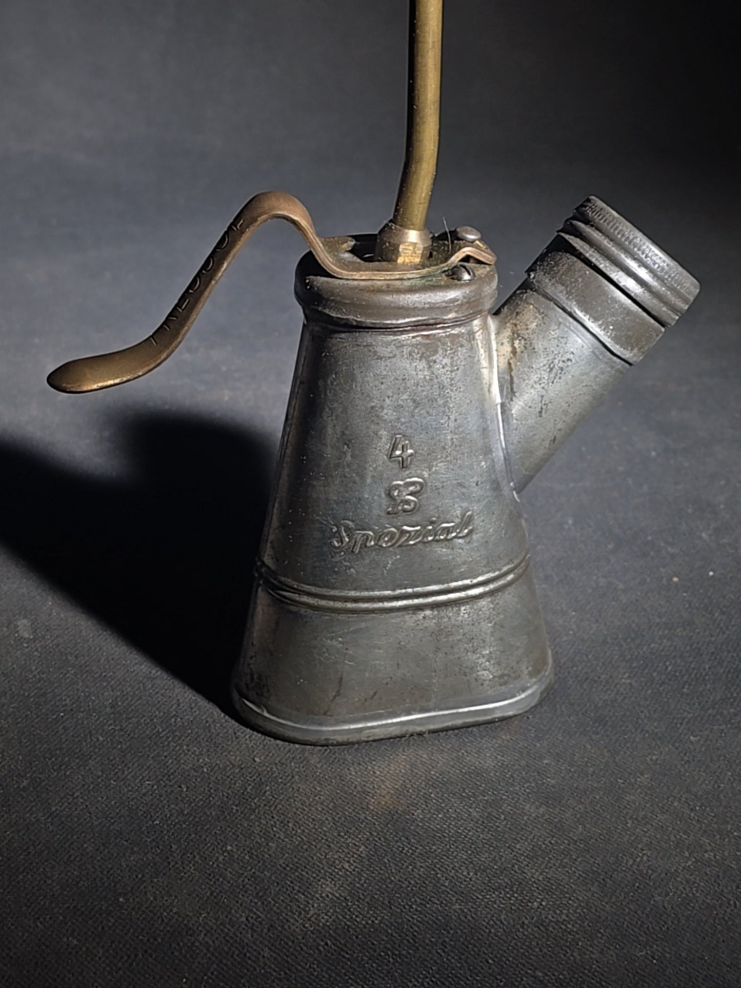 Vintage Pressol "4 B Special" Thumb Pump Oil Can with Brass Spout