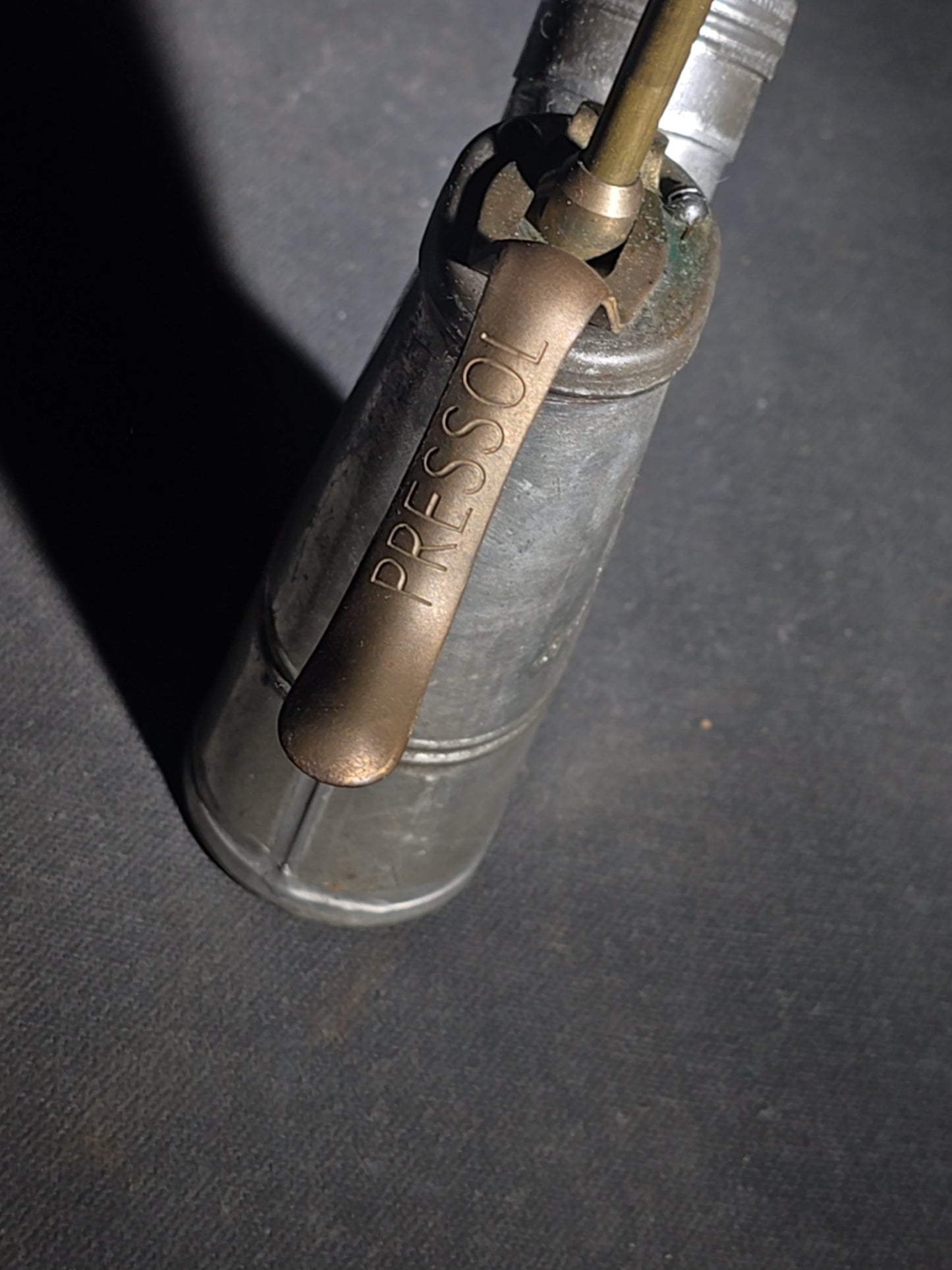 Vintage Pressol "4 B Special" Thumb Pump Oil Can with Brass Spout