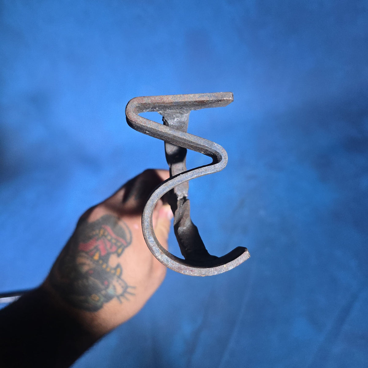 Pair of Antique Iron Livestock Branding Irons including Number "3" and Letter "R"