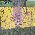 Lot 122 - Vintage Folk Art Hand-Painted Race Car Hood with Yosemite Sam, 59-1/2" L x 34" H