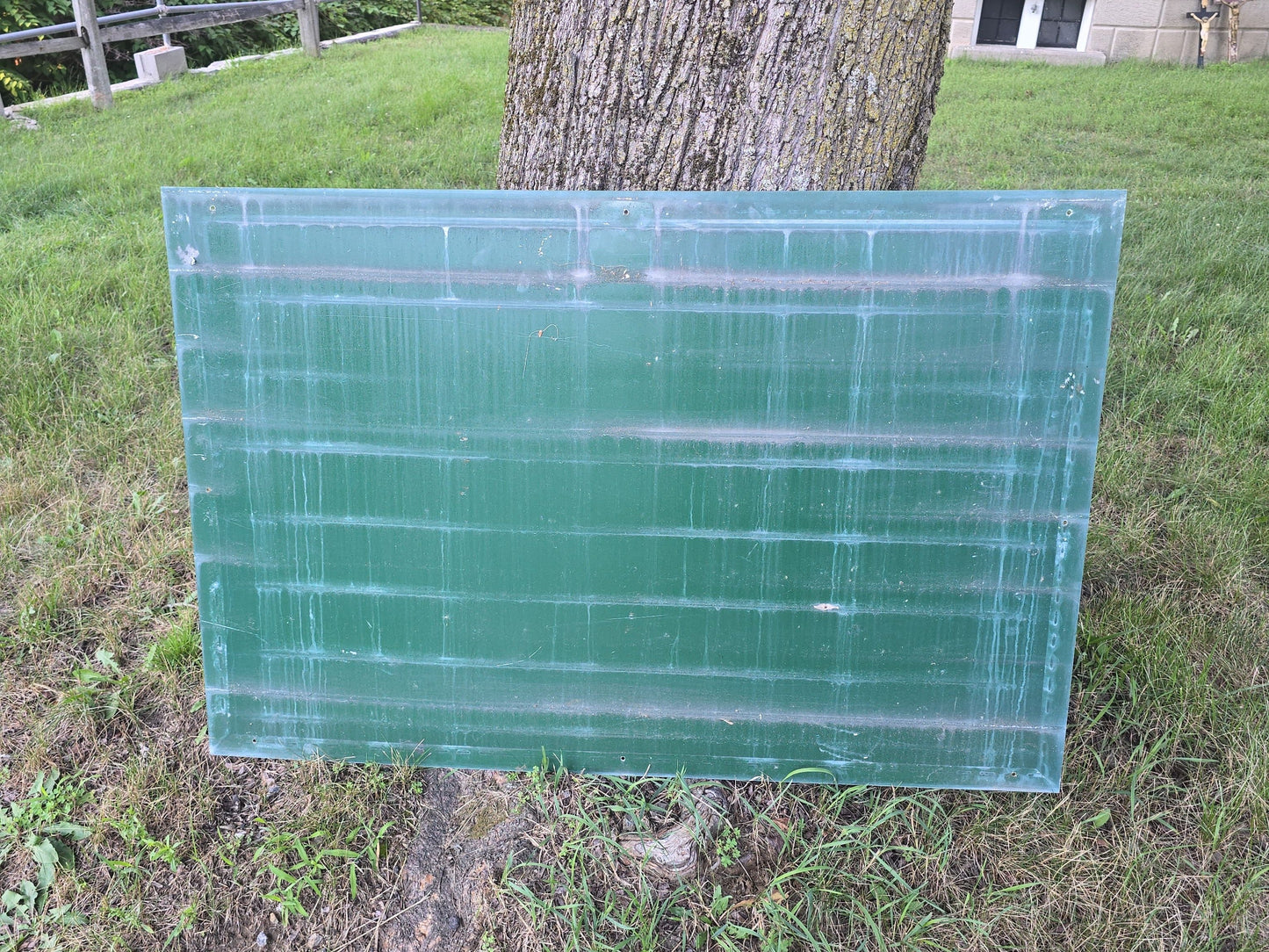 Vintage Hand-Painted Tin "Plonowski Funeral Home" Parking Sign, Lawrence, Massachusetts