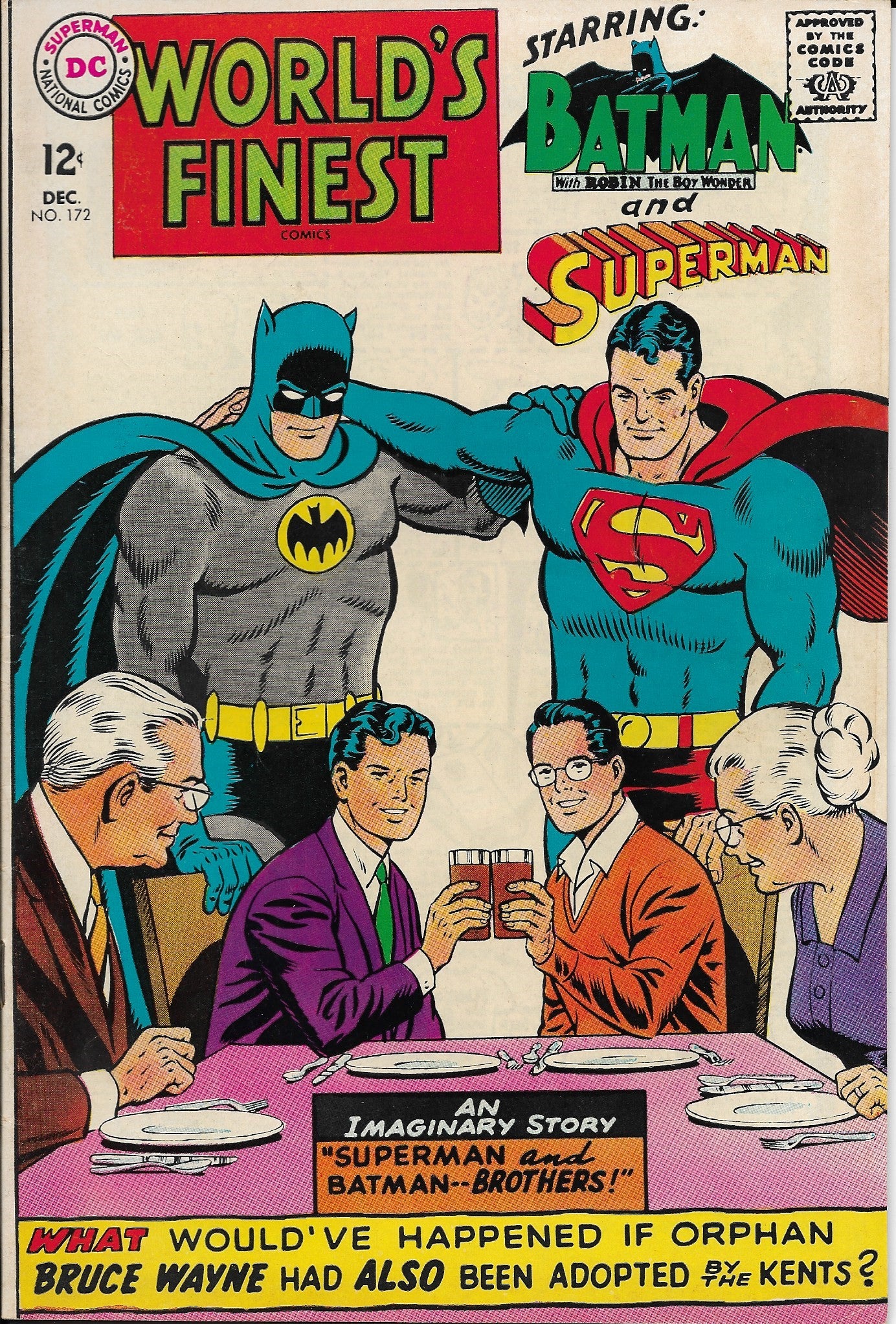 World's Finest No. 172 Starring Batman and Superman, DC Comics, Decemb ...