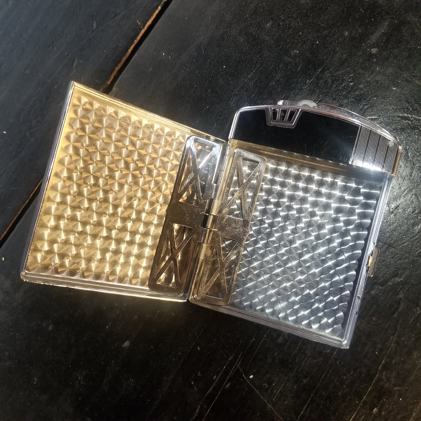 Ronson "TwentyCase" Lighter and Cigarette Case, Made in USA