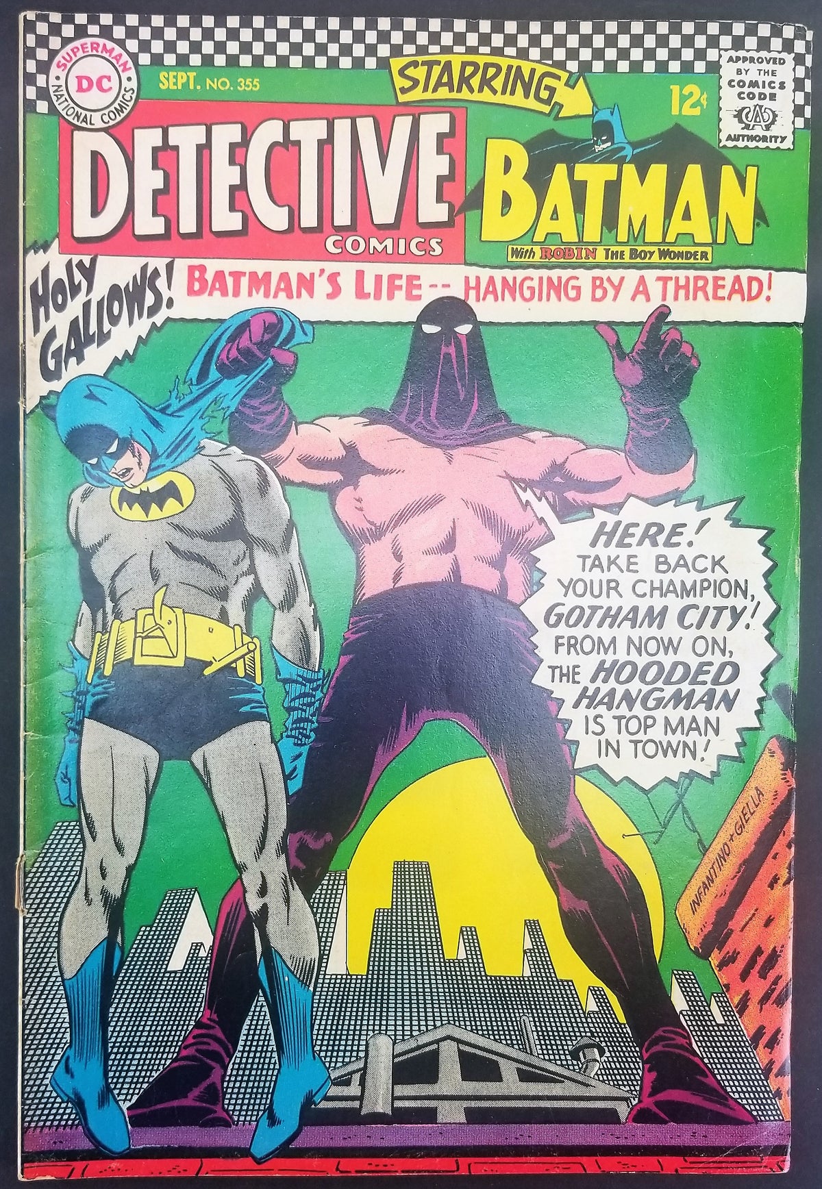 Detective Comics No. 355, Starring Batman, DC Comics, September 1966 ...