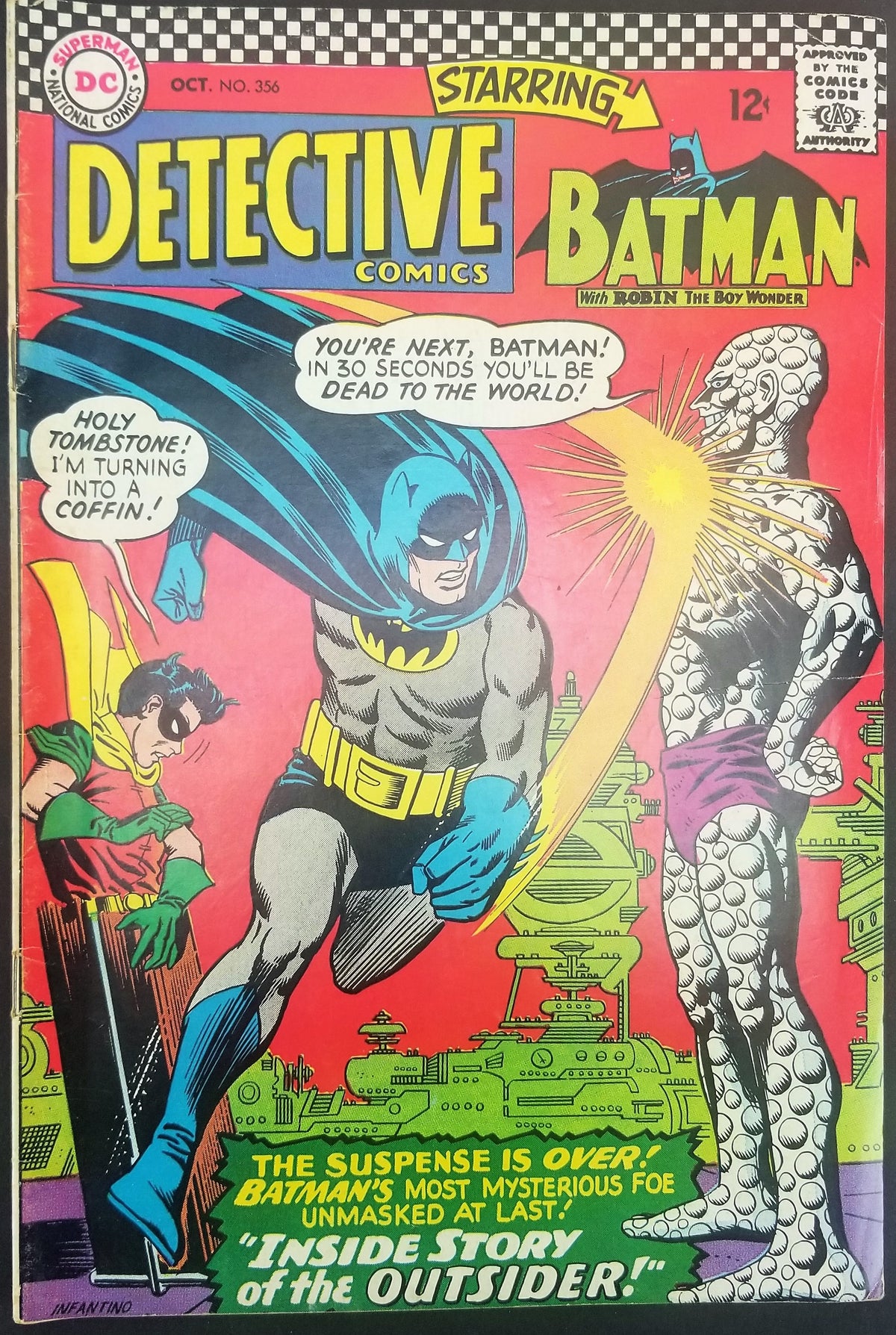Detective Comics No. 356, Starring Batman, DC Comics, October 1966 ...