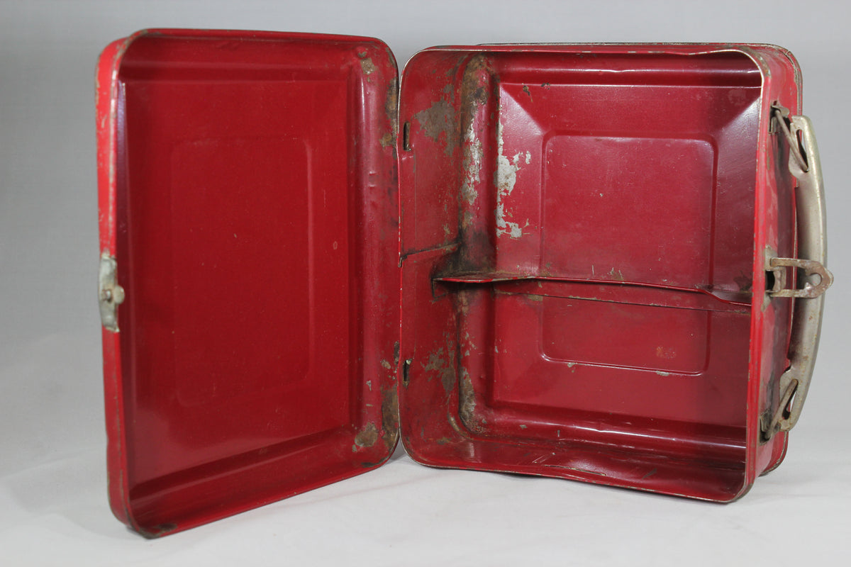 Tom Corbett Space Cadet Metal Lunchbox with Matching Thermos, 1952