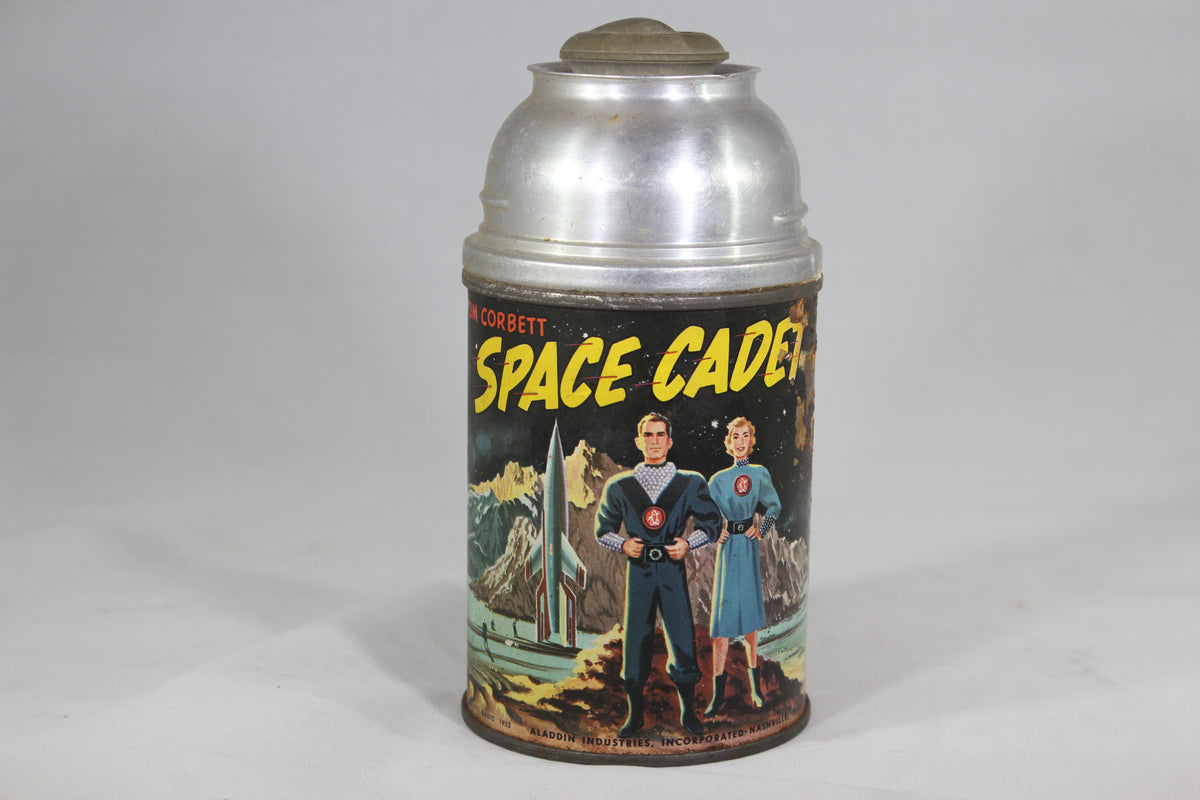Tom Corbett Space Cadet Metal Lunchbox with Matching Thermos, 1952