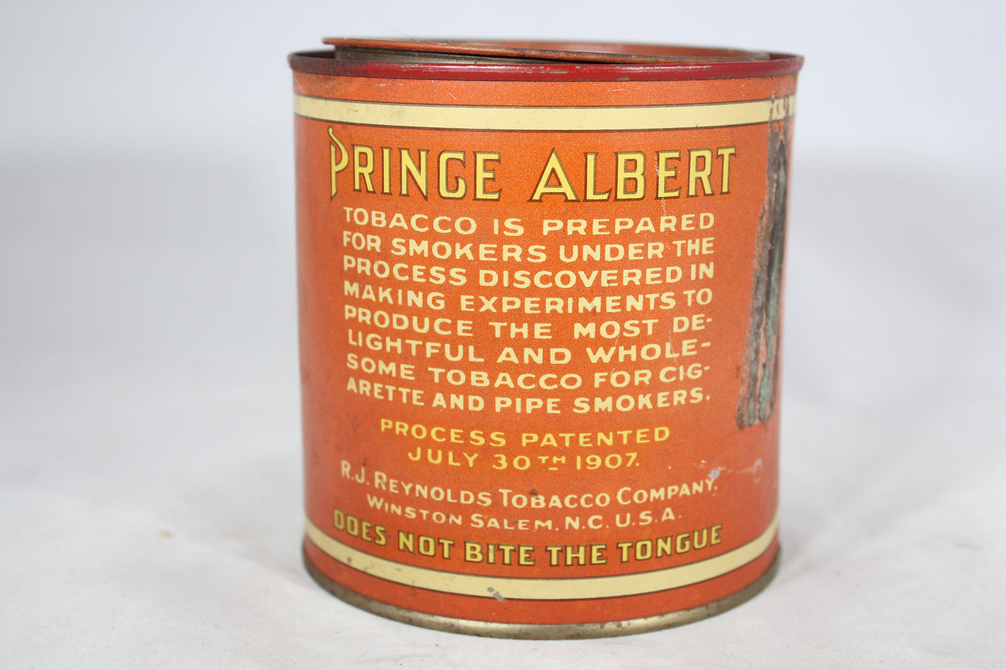 Prince Albert Crimp Cut Tobacco Round Tin Can