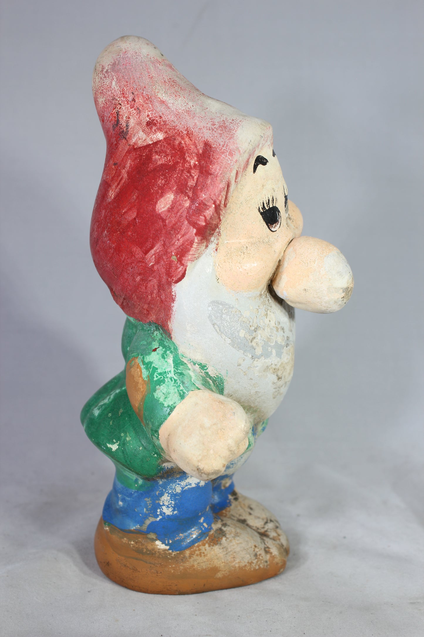 Seven Dwarfs Ceramic Garden Gnome, 9"
