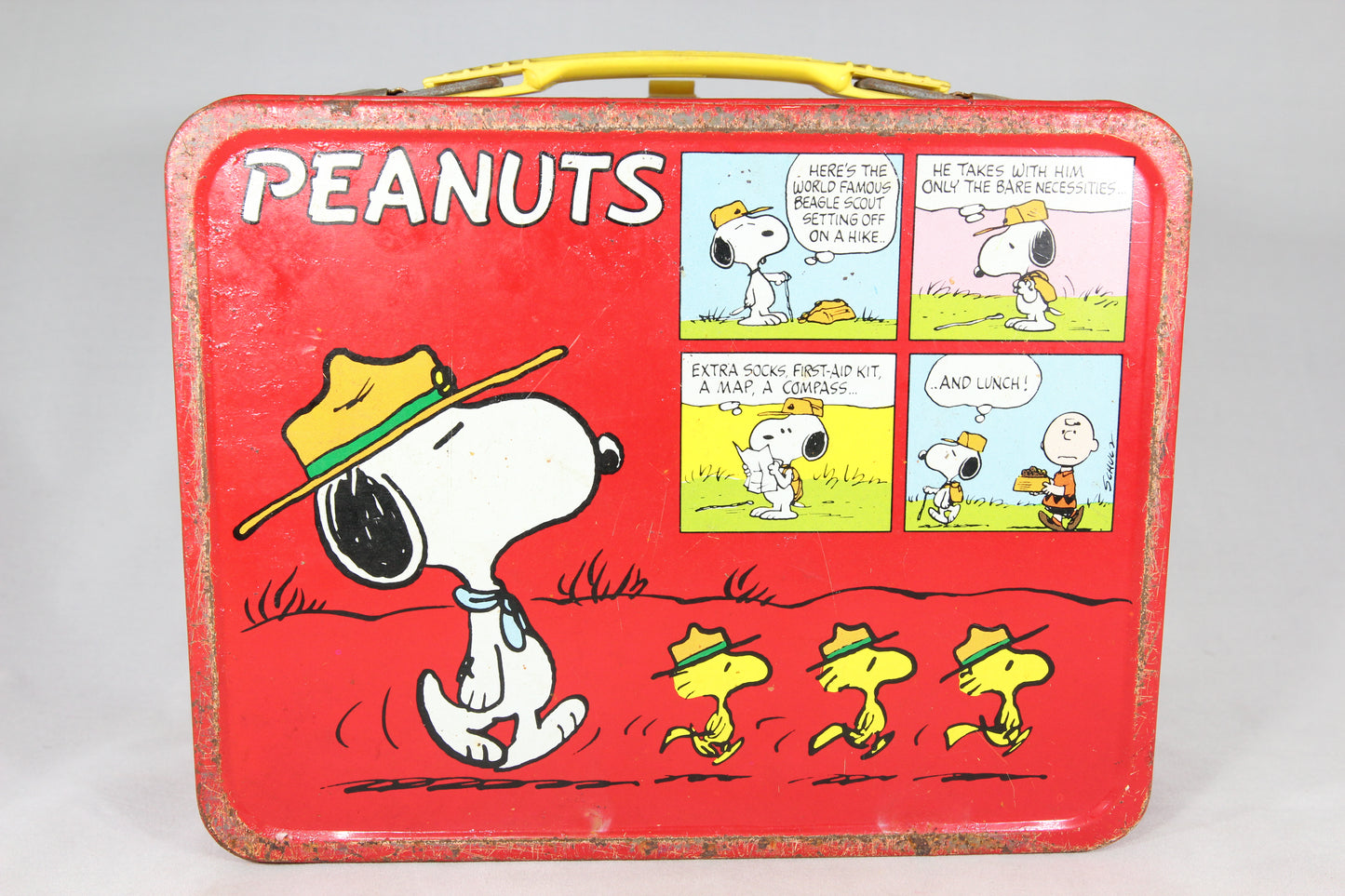 Peanuts Thermos Brand Metal Lunchbox with Thermos, 1965