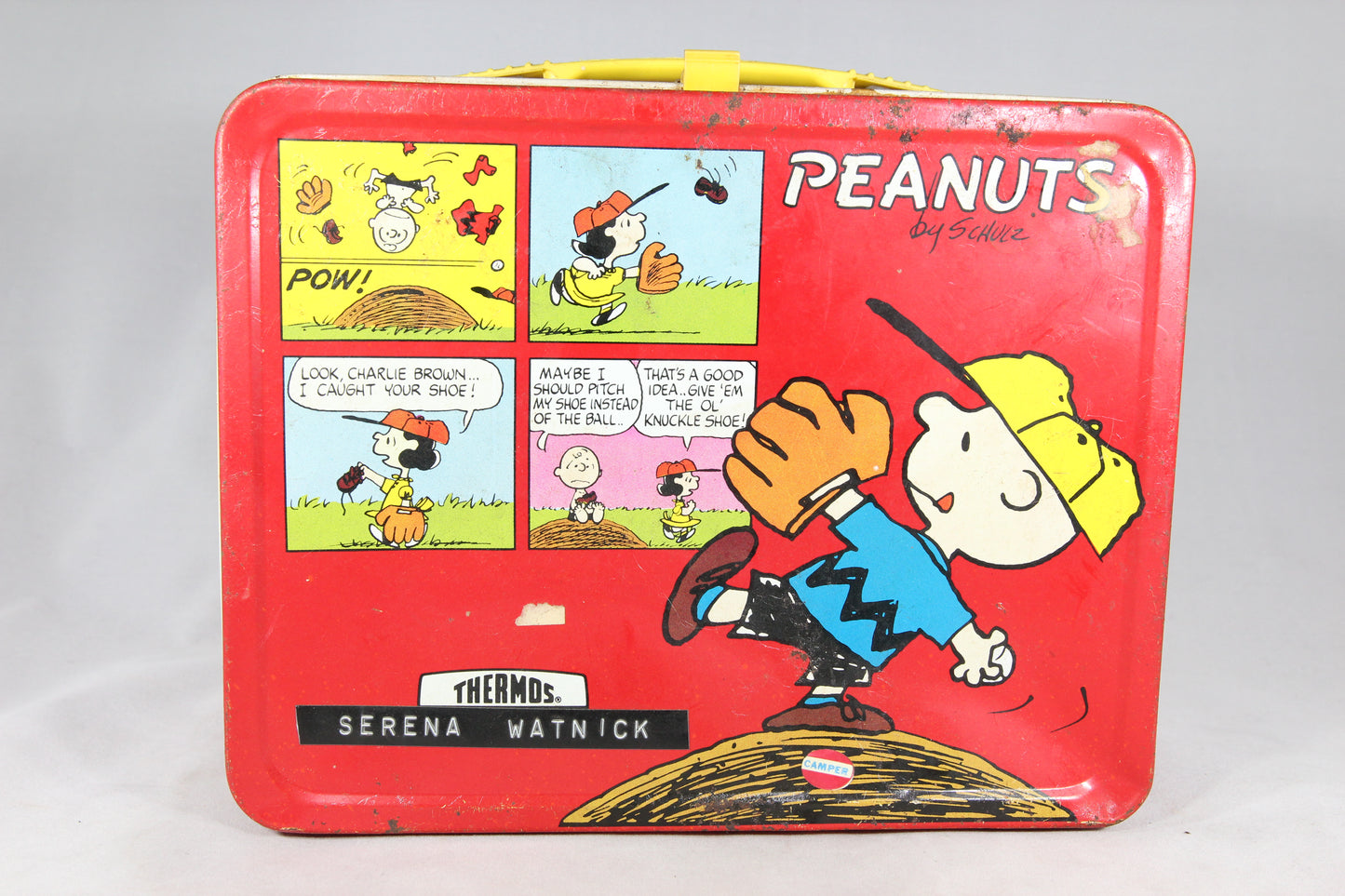 Peanuts Thermos Brand Metal Lunchbox with Thermos, 1965