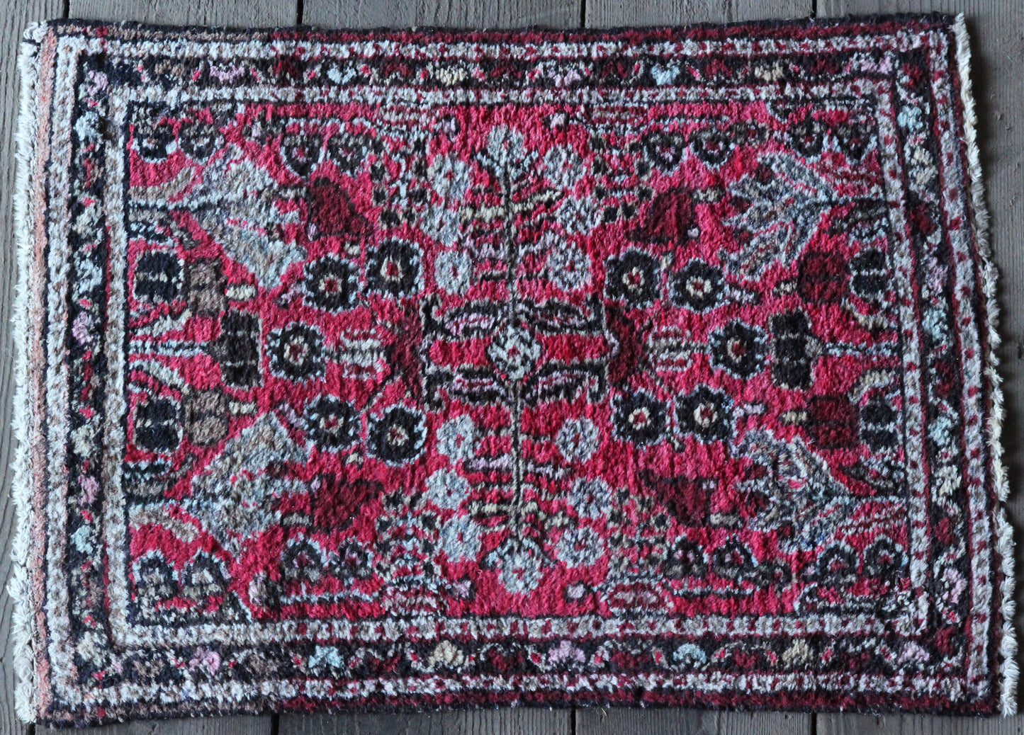 24" x 33" Vintage Handmade Scatter Rug