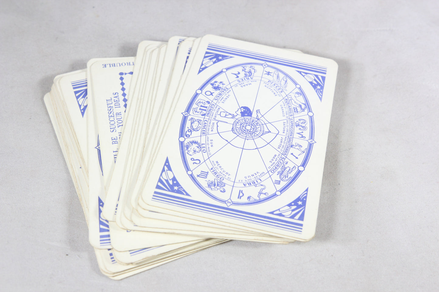 Antique Ingalls' Wonderful Zodiac Fortune Telling Cards, 1930s
