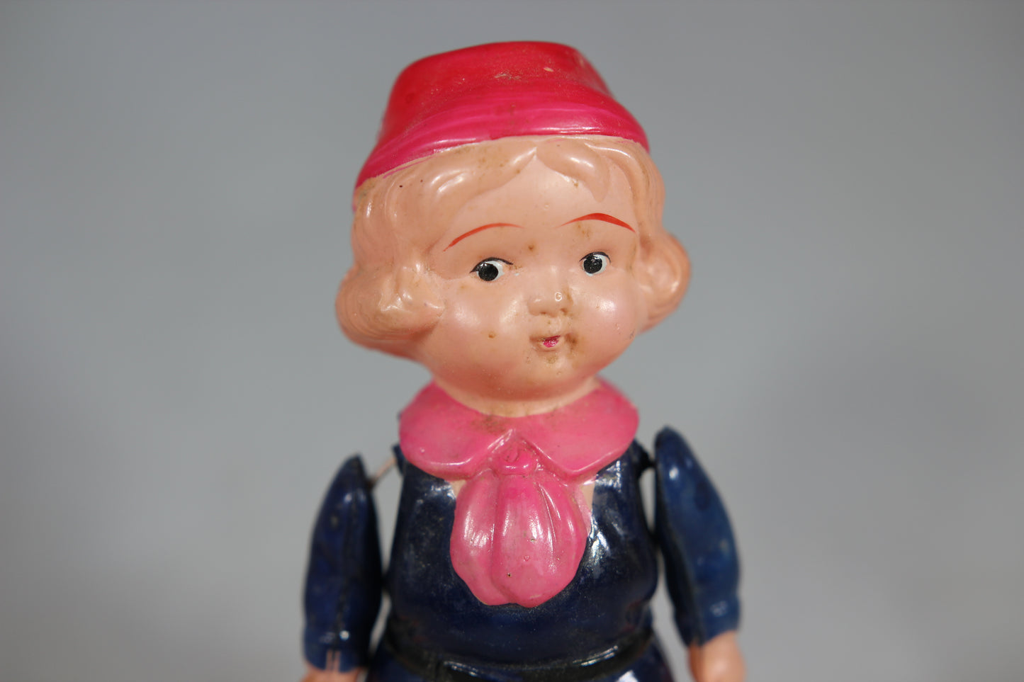 Handpainted Celluloid School Girl Kewpie Doll Made in Japan, 5"