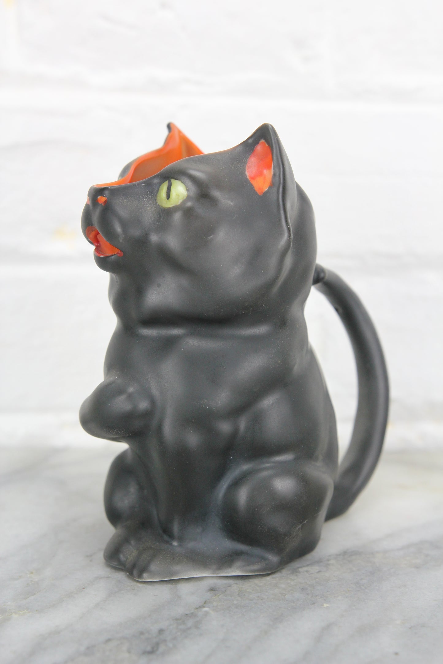 Royal Bayreuth Figural Black Cat Creamer