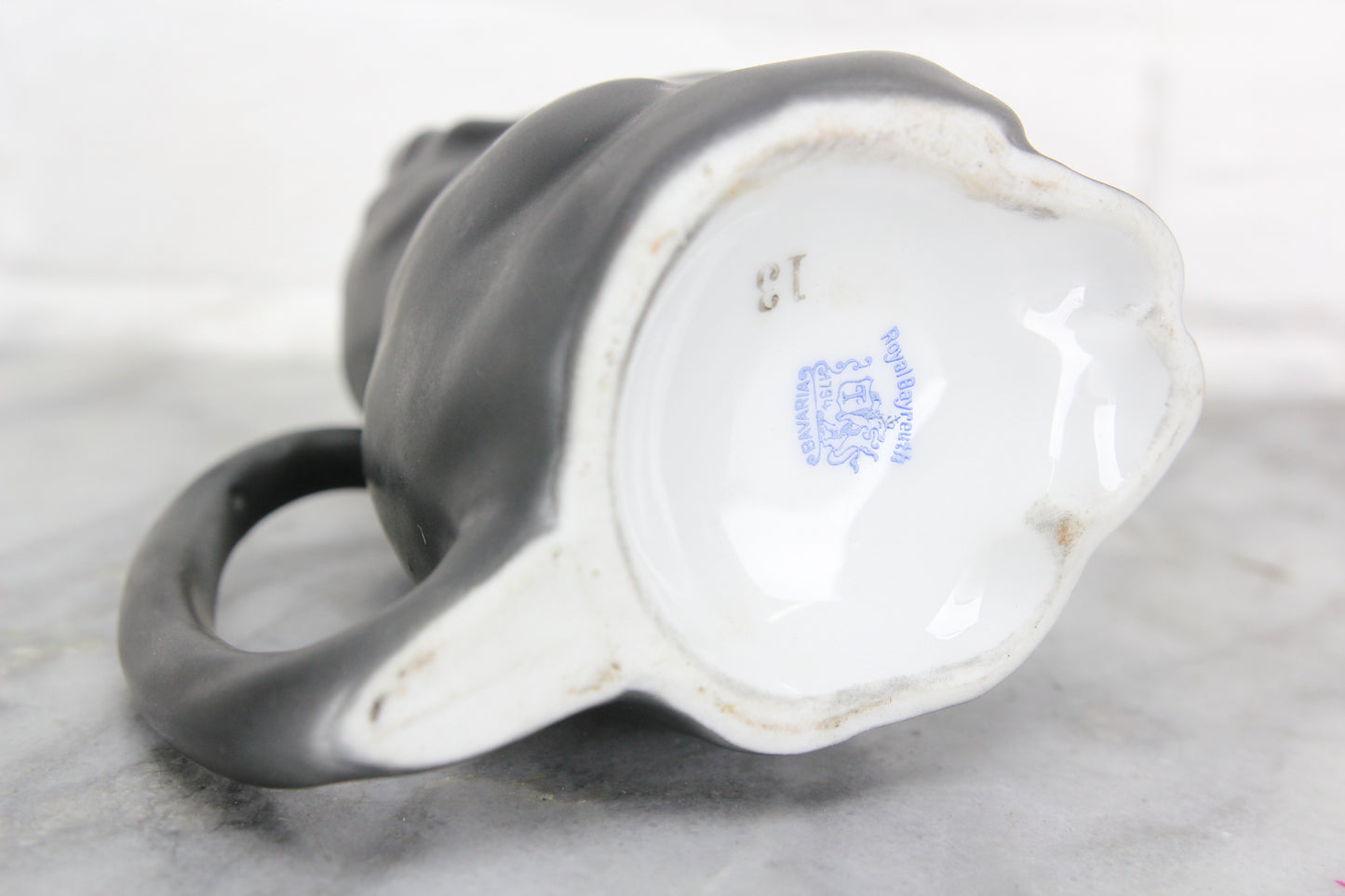 Royal Bayreuth Figural Black Cat Creamer