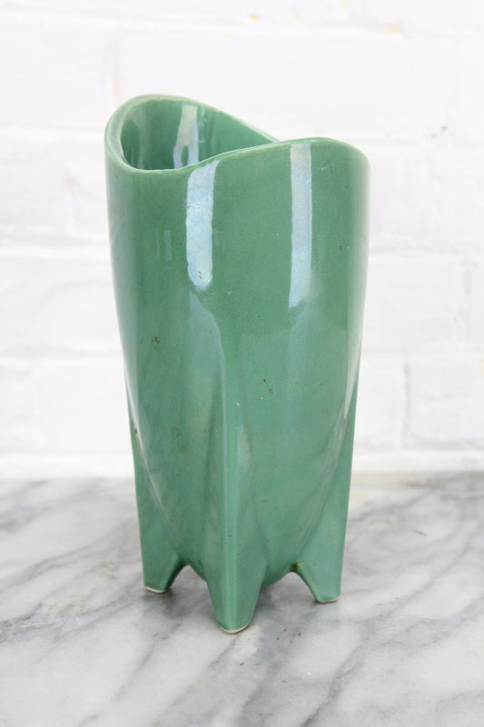 Mid-Century Atomic Rocket Ceramic Vase