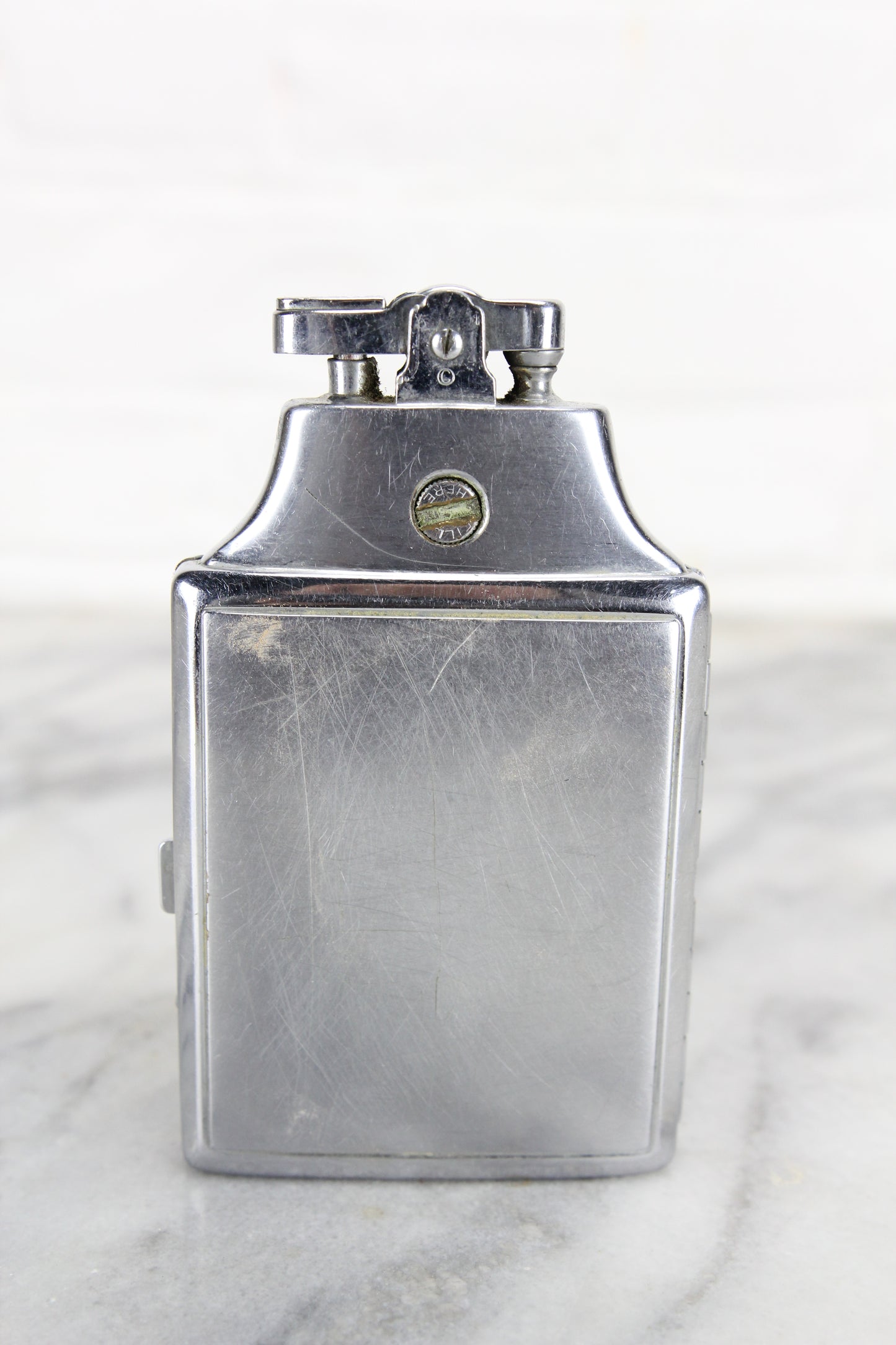 Ronson "MASTERCASE" Cigarette Case with Lighter, Engraved Lea
