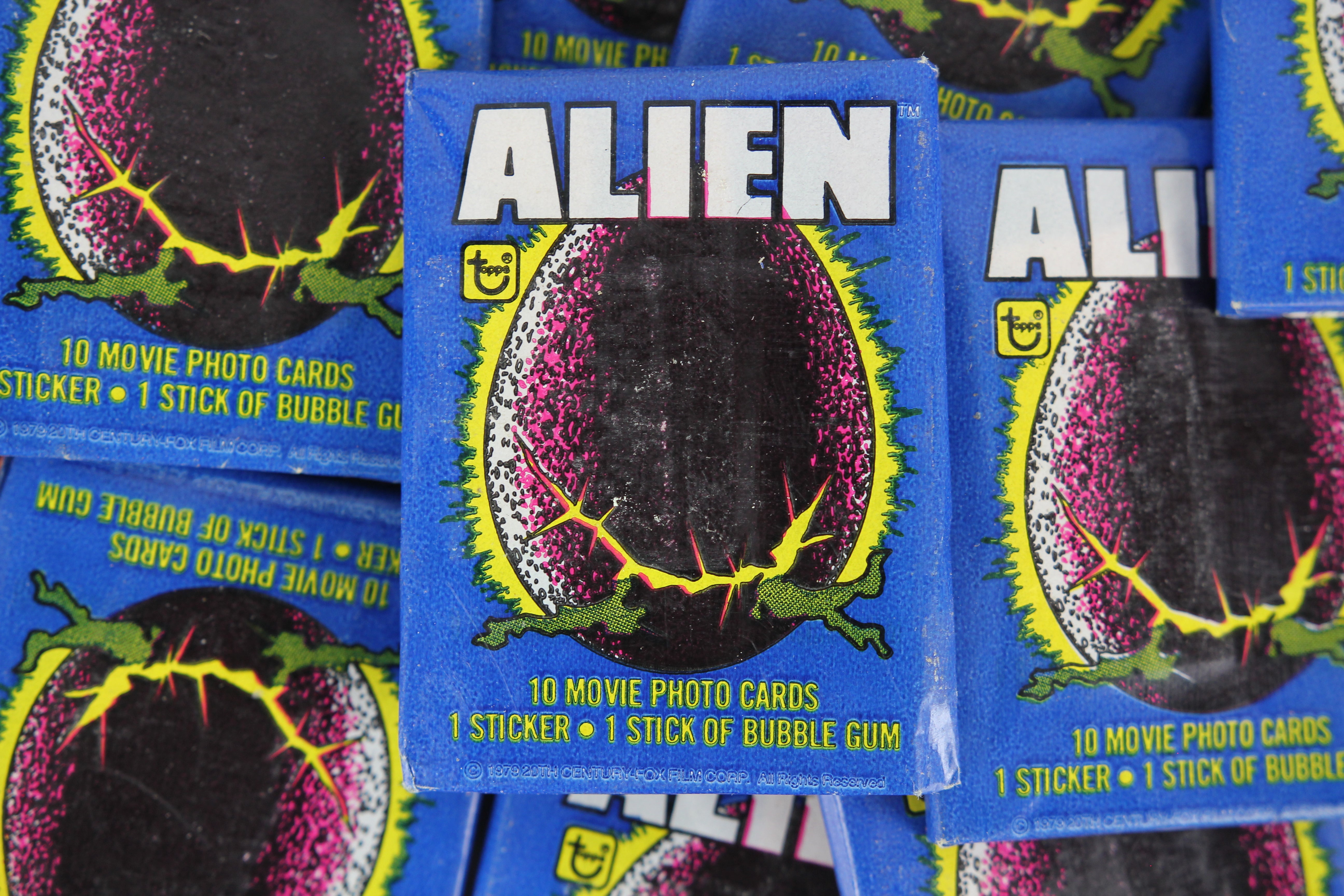 Topps Alien Collectible Trading Cards, One Wax Pack, 1979 – Granite ...