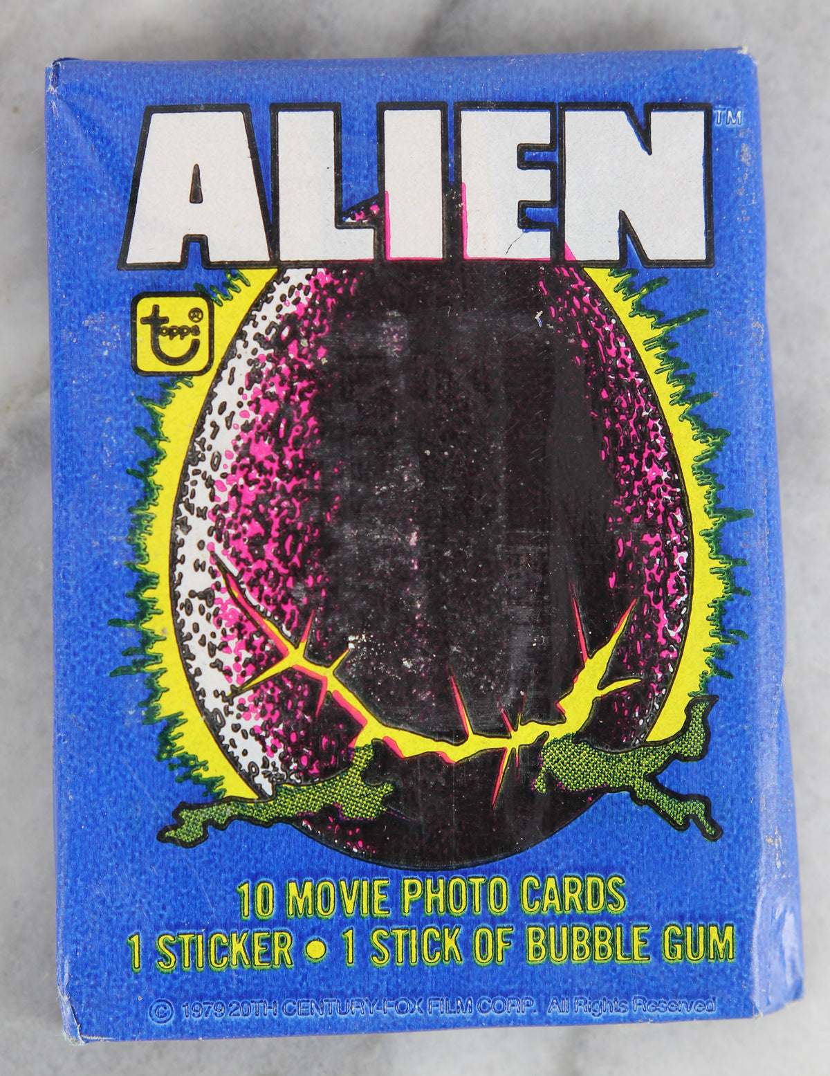 Topps Alien Collectible Trading Cards, One Wax Pack, 1979 – Granite ...