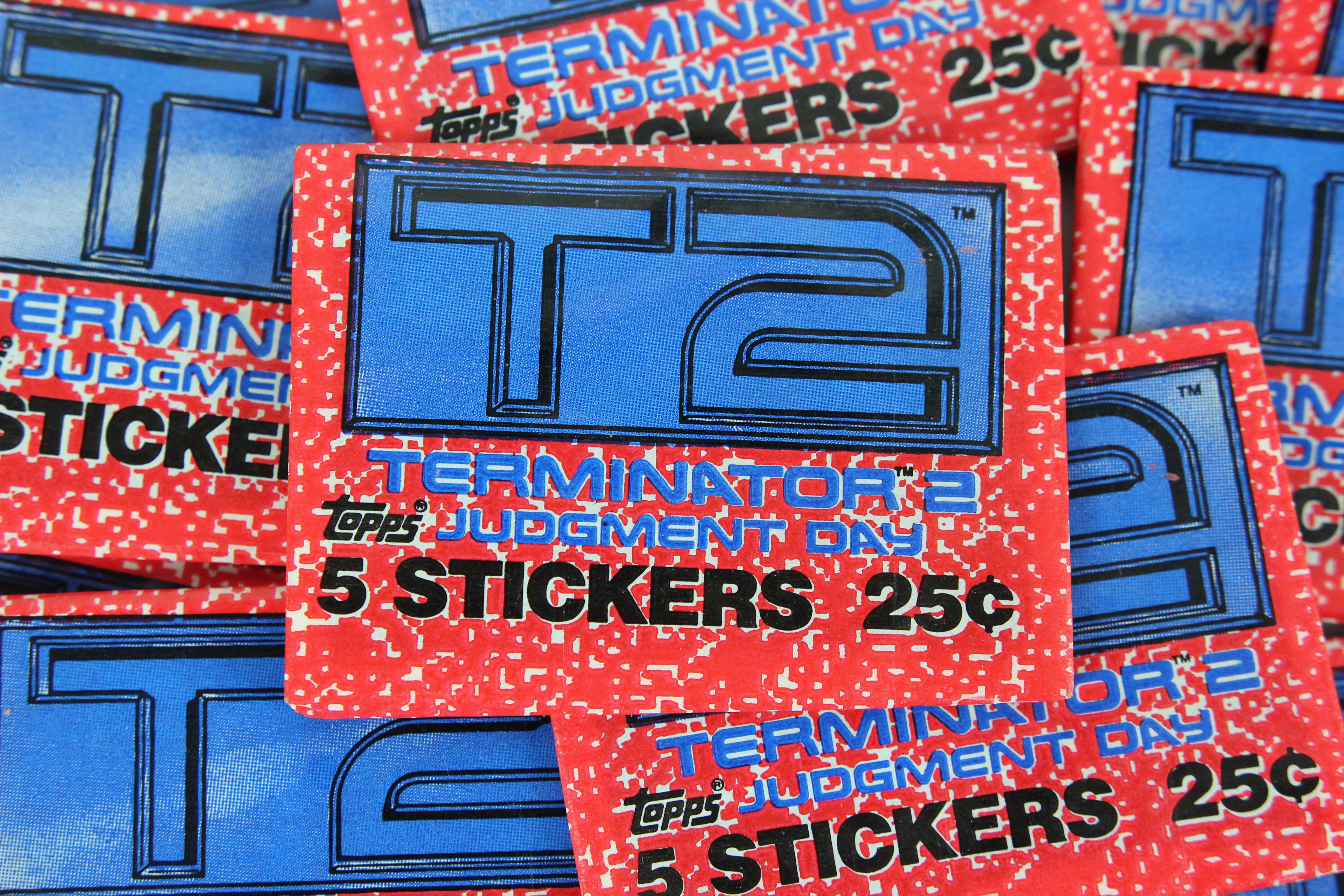 Topps Terminator 2: Judgment Day Trading Cards, 1991 - Three (3) Wax P ...
