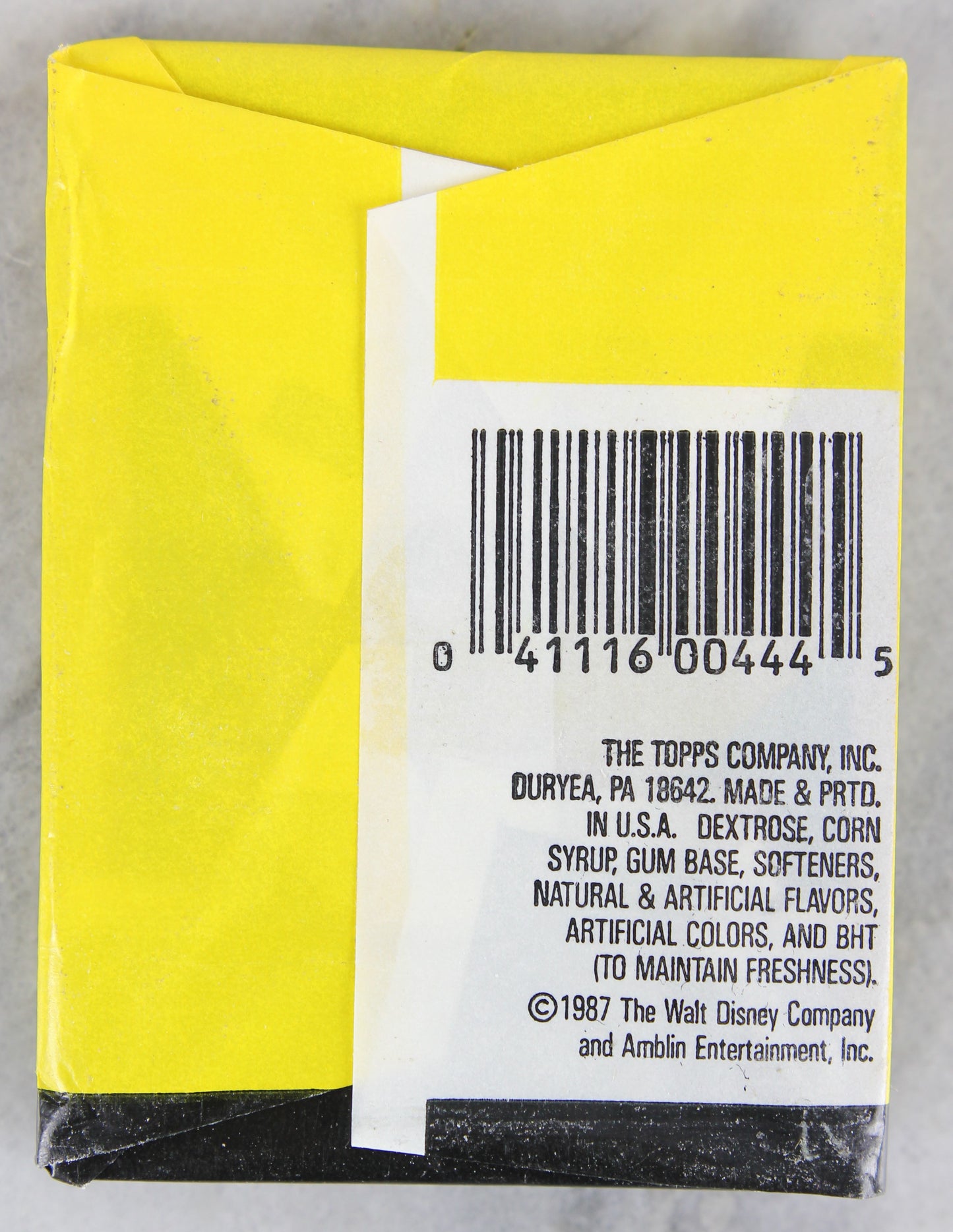 Topps Who Framed Roger Rabbit Collectible Trading Cards, One Wax Pack, 1987